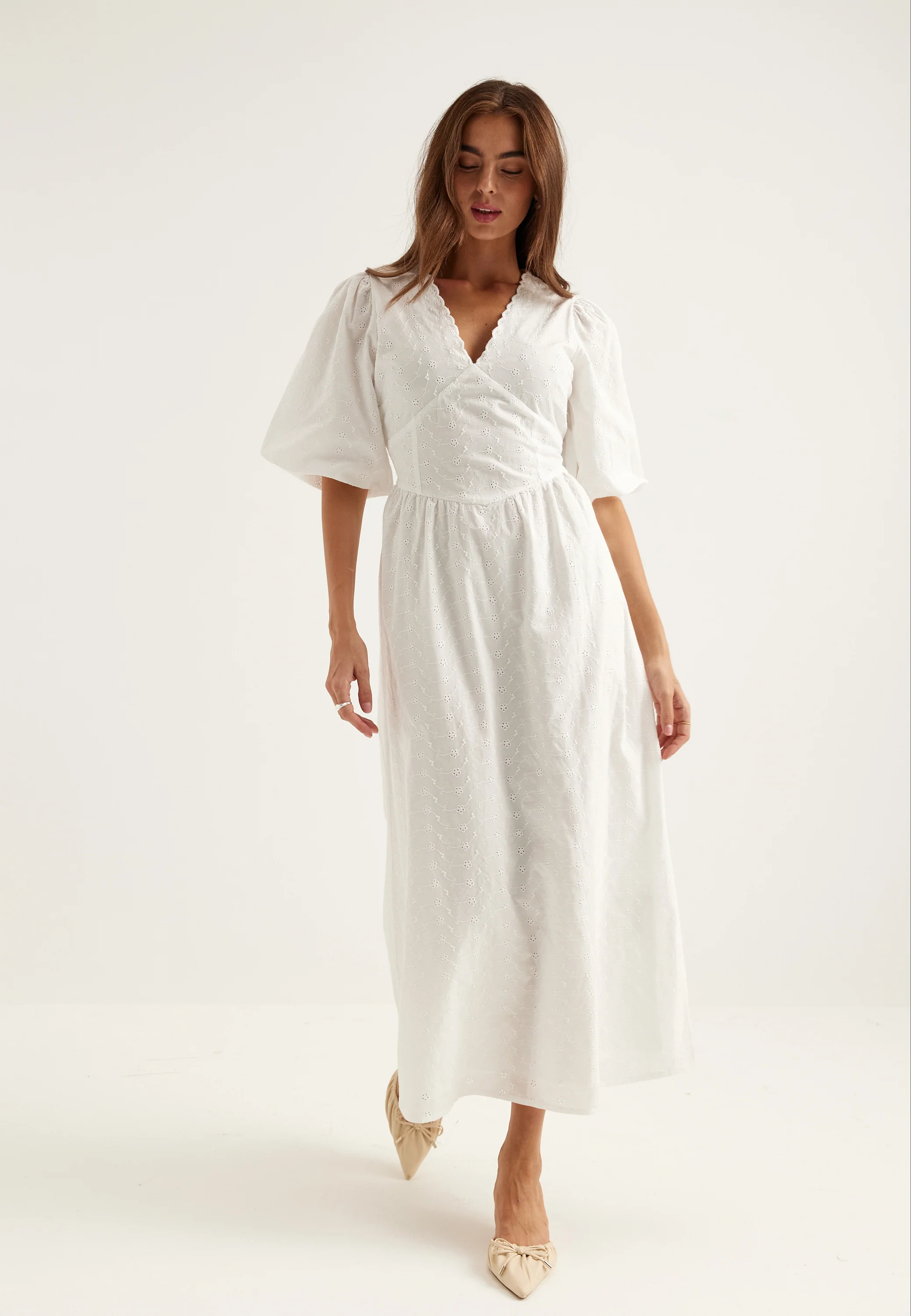 Broderie Anglaise Maxi Dress - Image 5