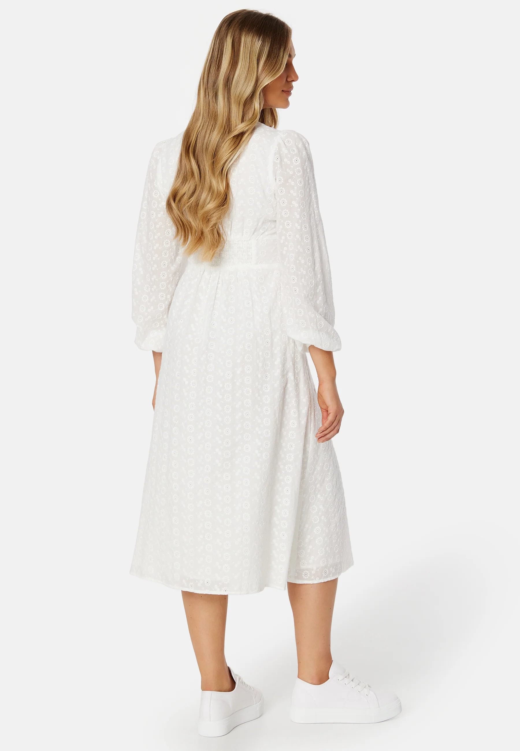 Broderie Anglaise Midi Dress - Image 4