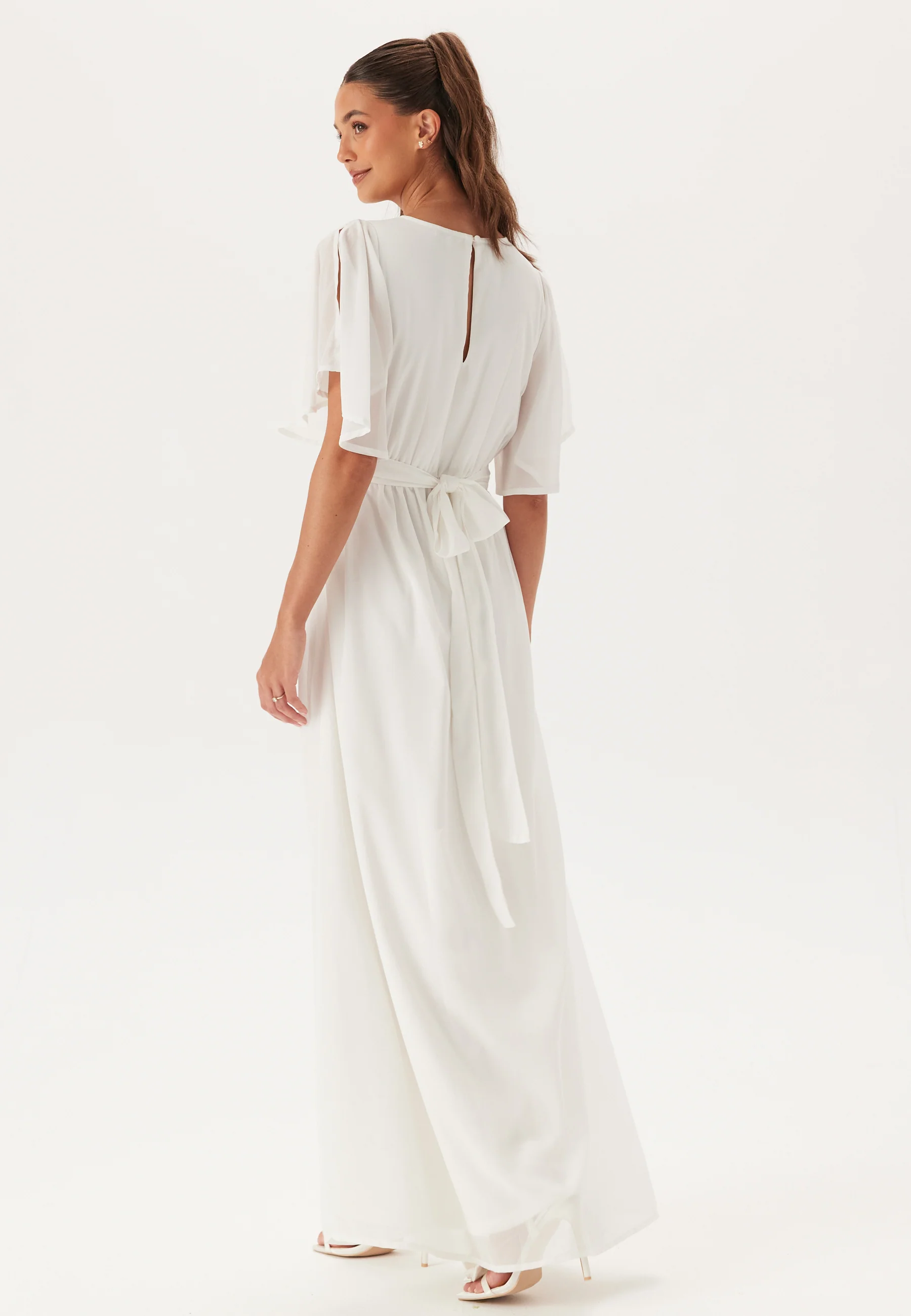 Butterfly Sleeve Chiffon Gown - Image 2