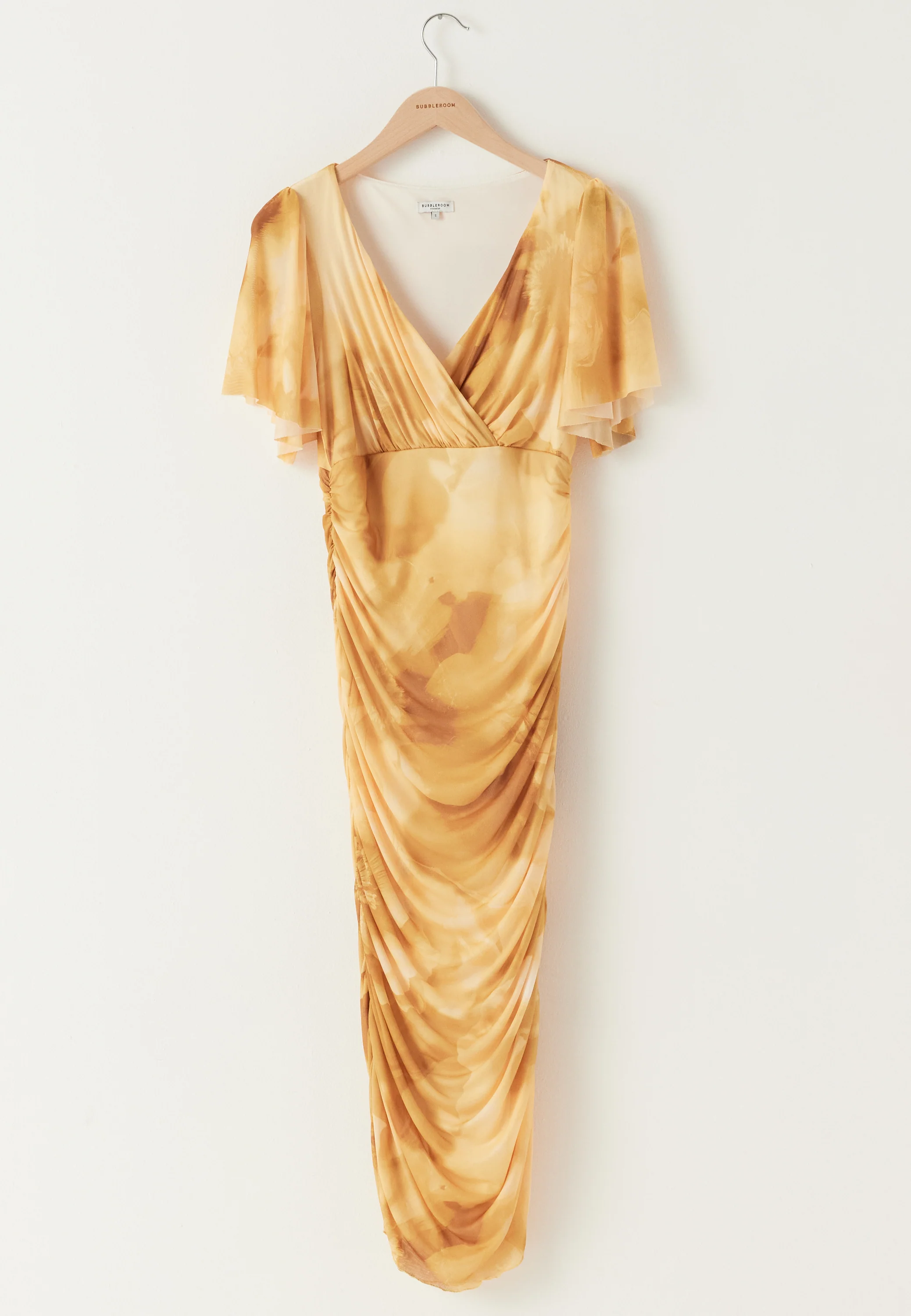 Butterfly Sleeve Mesh Ankle Dress - Image 6