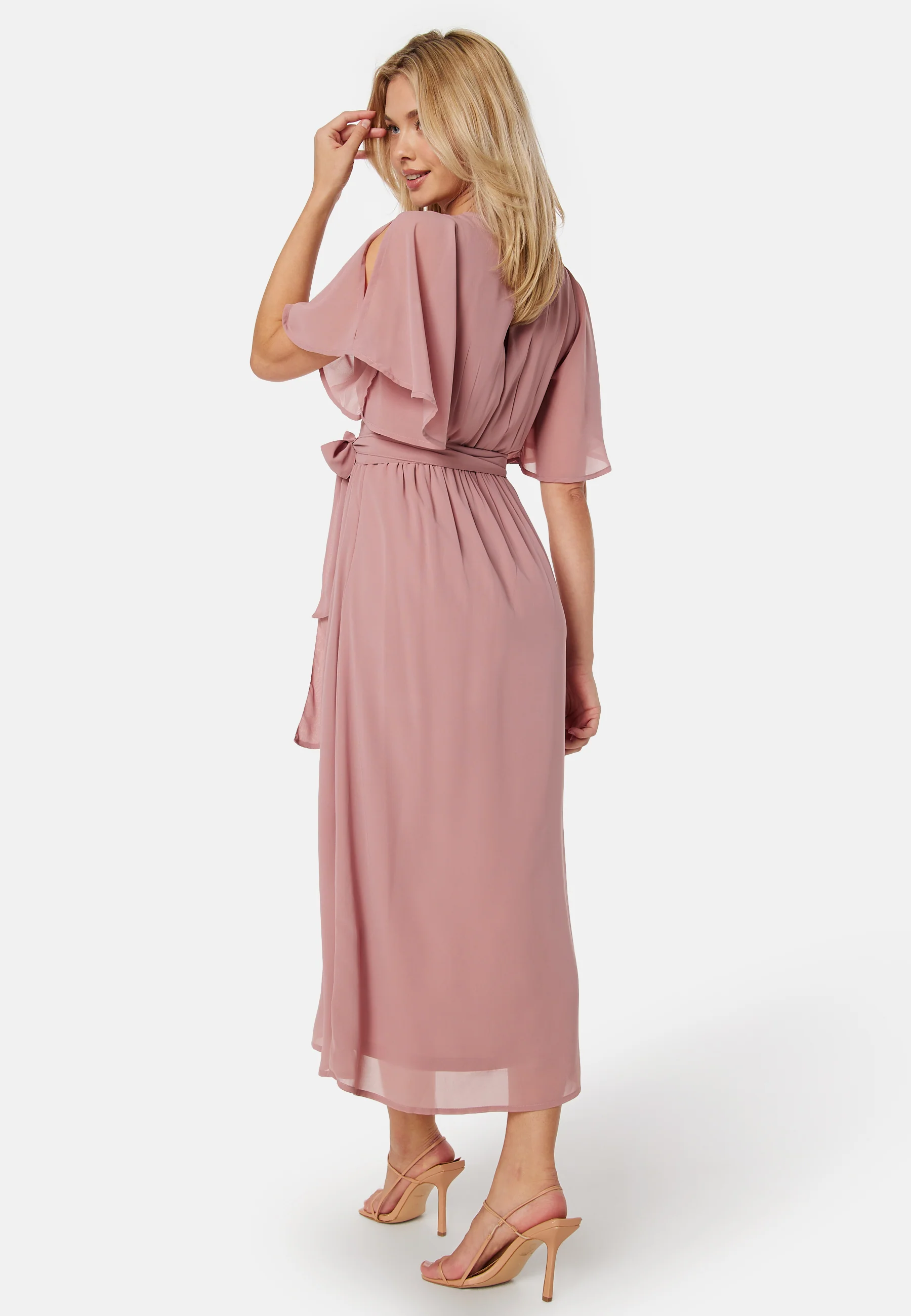 Butterfly Sleeve Midi Dress - Image 3