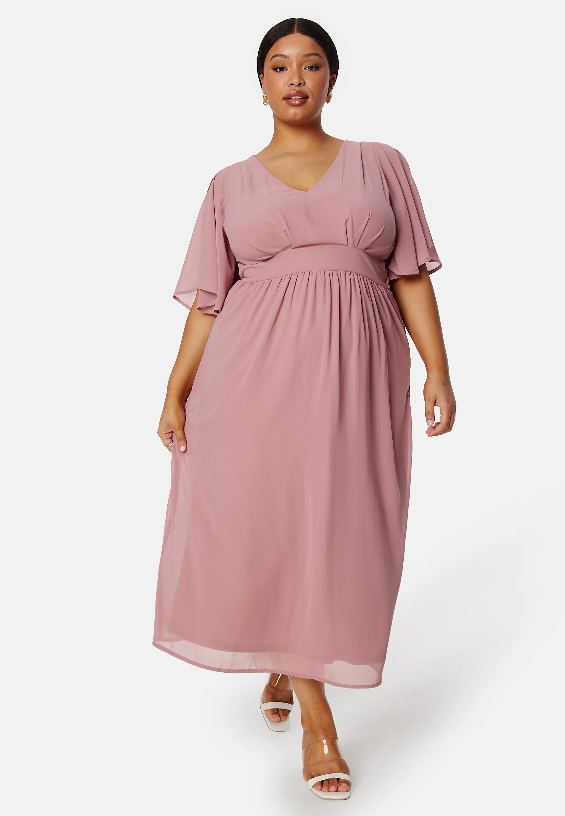Butterfly Sleeve Midi Dress - Image 6