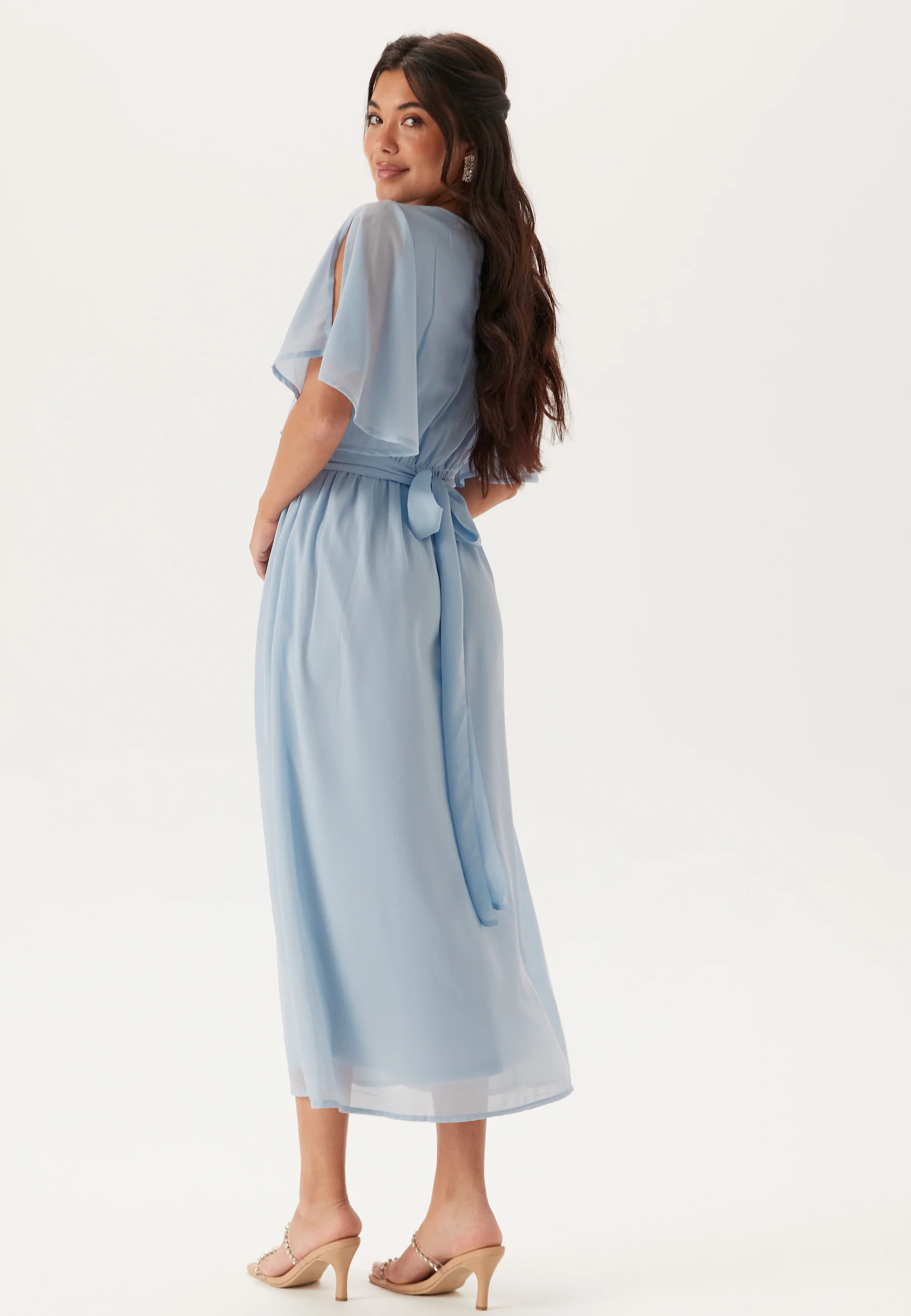 Butterfly Sleeve Midi Dress - Image 3