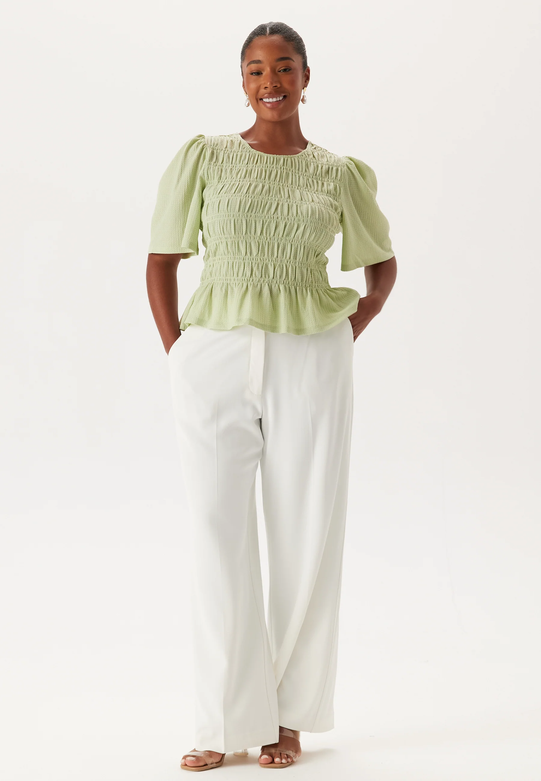 Butterfly Sleeve Smock Top - Image 7
