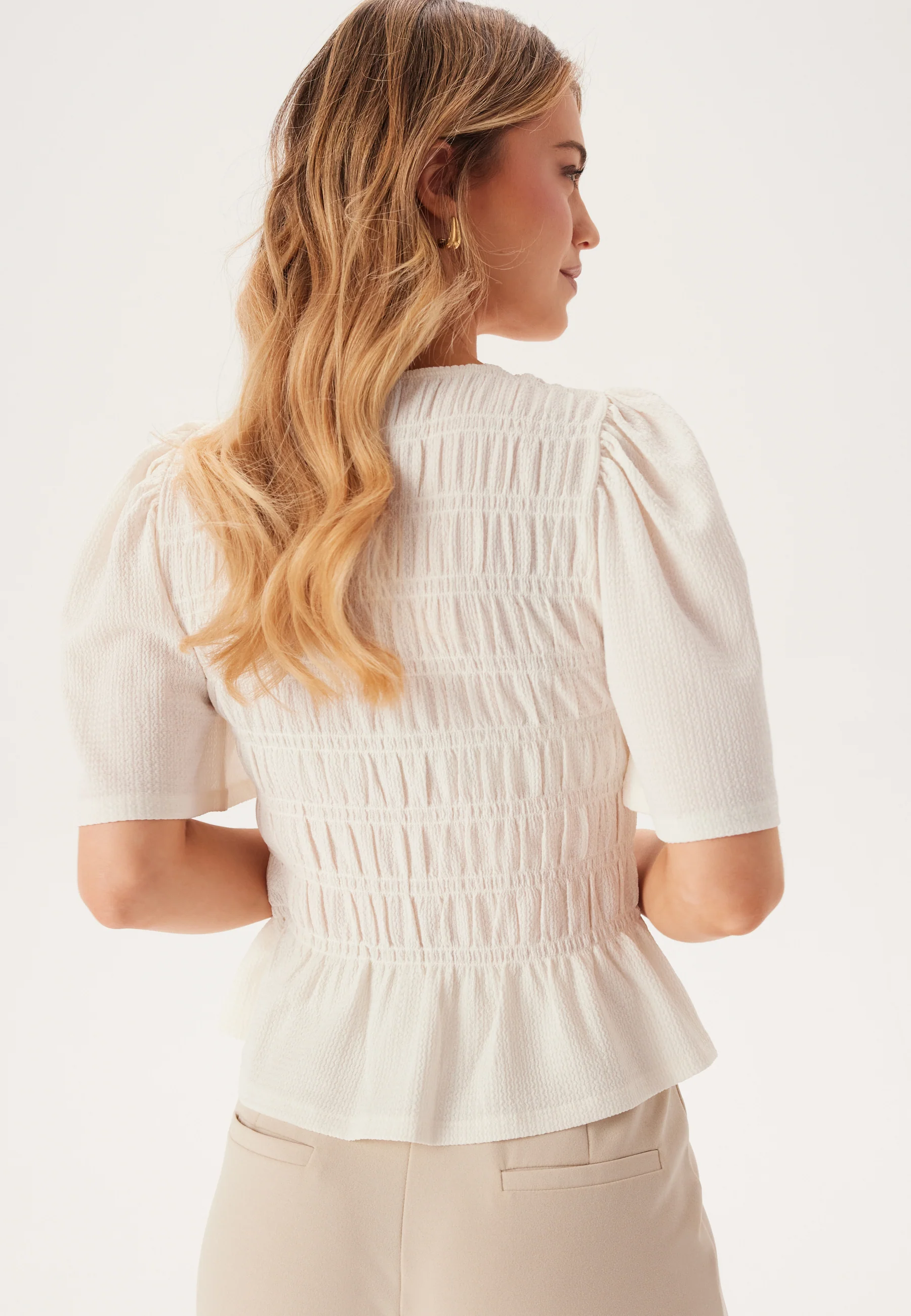 Butterfly Sleeve Smock Top - Image 2