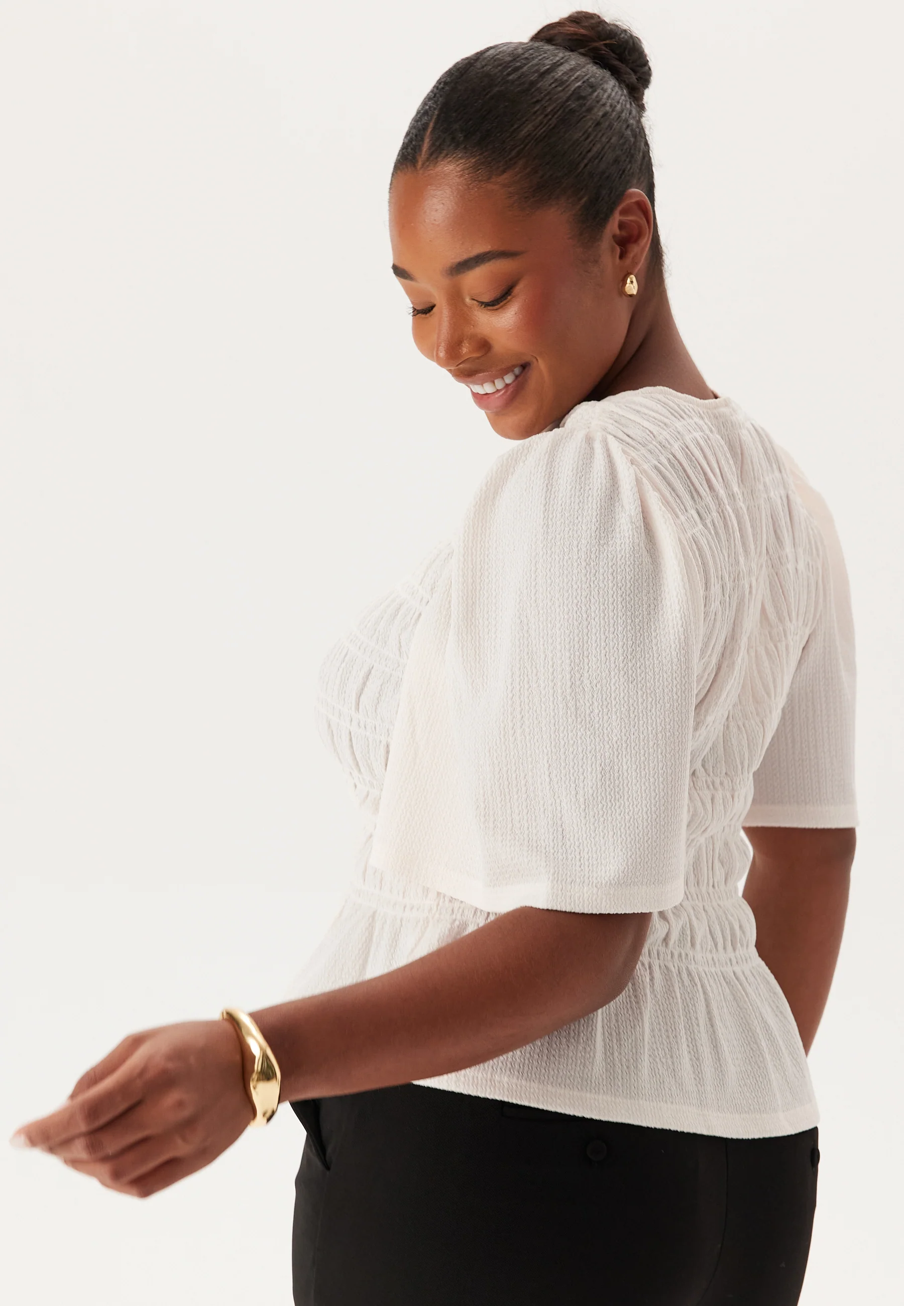 Butterfly Sleeve Smock Top - Image 6