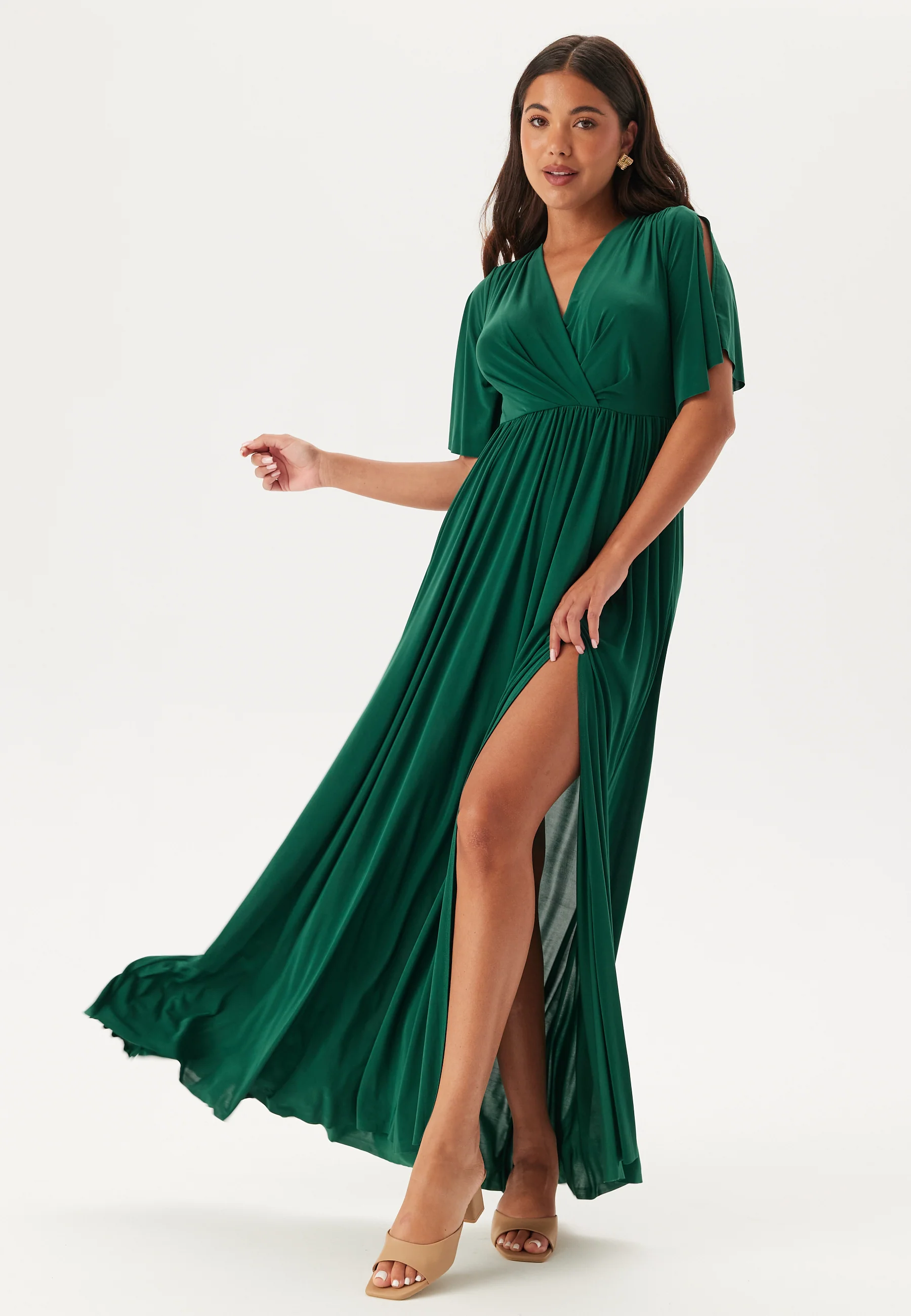 Butterfly Sleeve Soft Gown