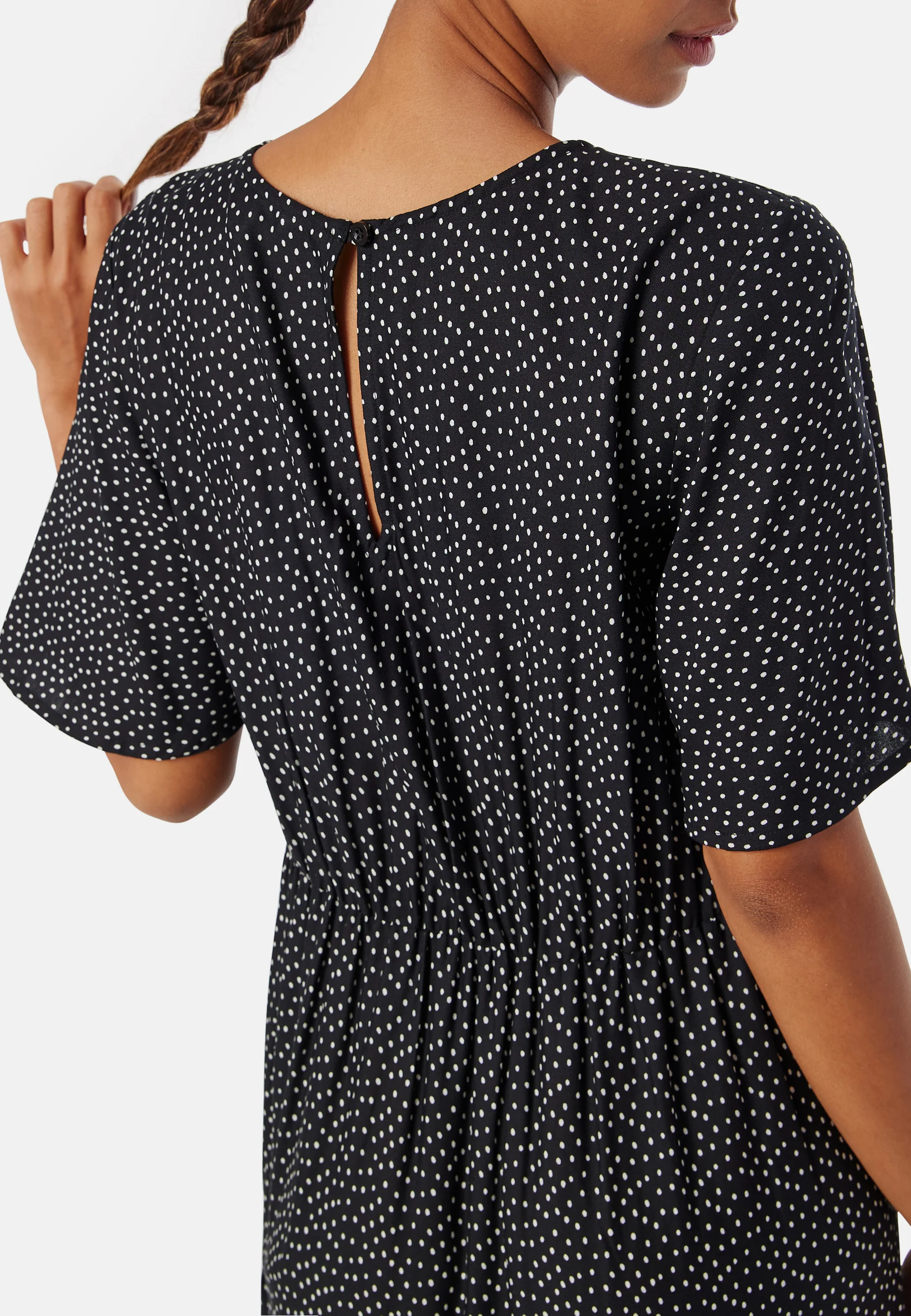 Butterfly Sleeve Viscose Midi Dress - Image 2