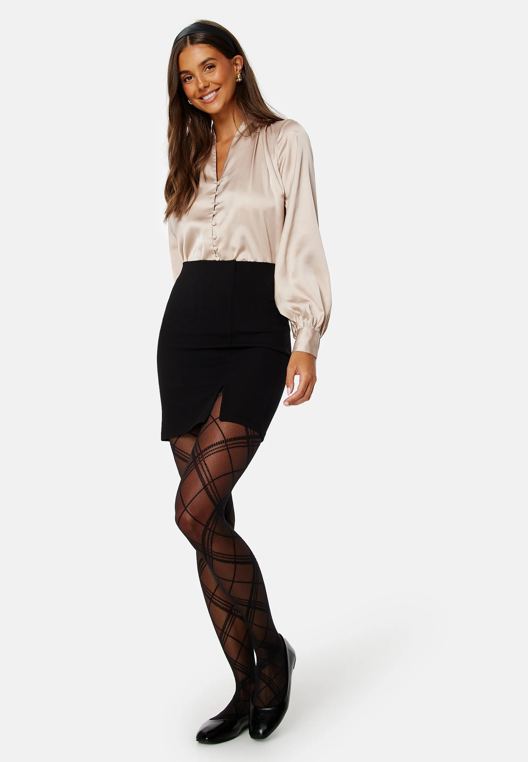 Button Satin Blouse - Image 4