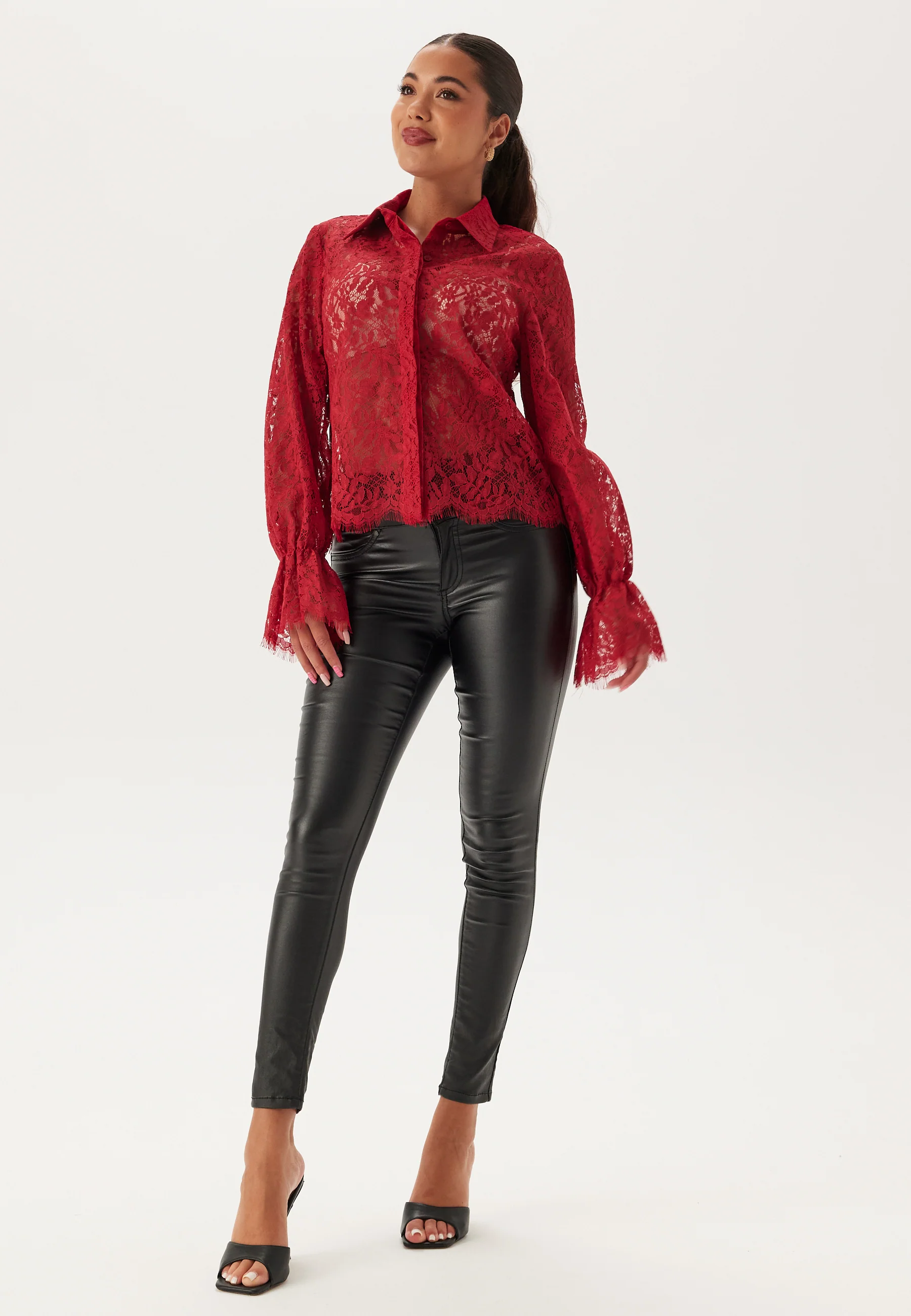 Buttoned Lace Shirt - Image 4