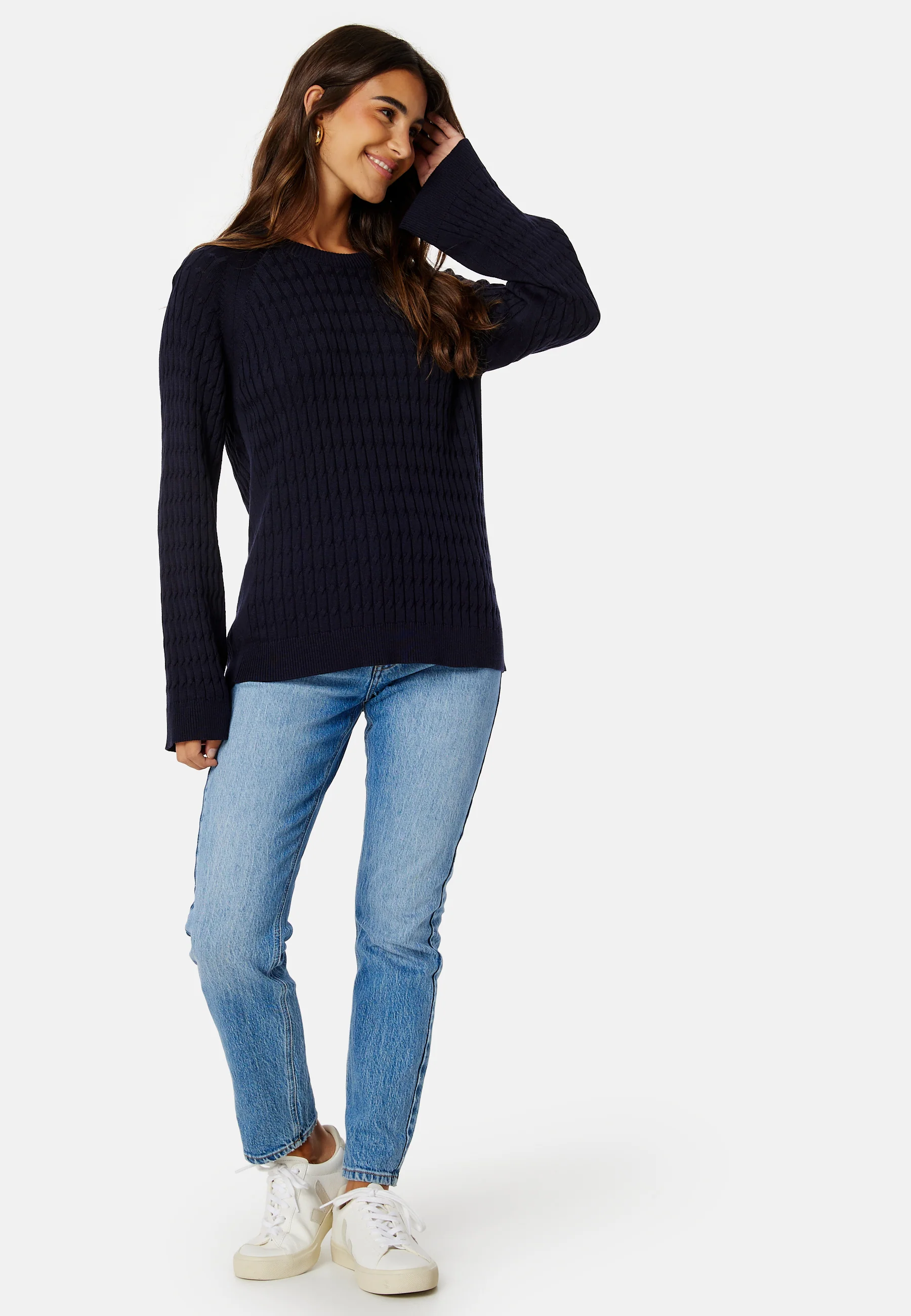 Cable Knit C-Neck - Image 2