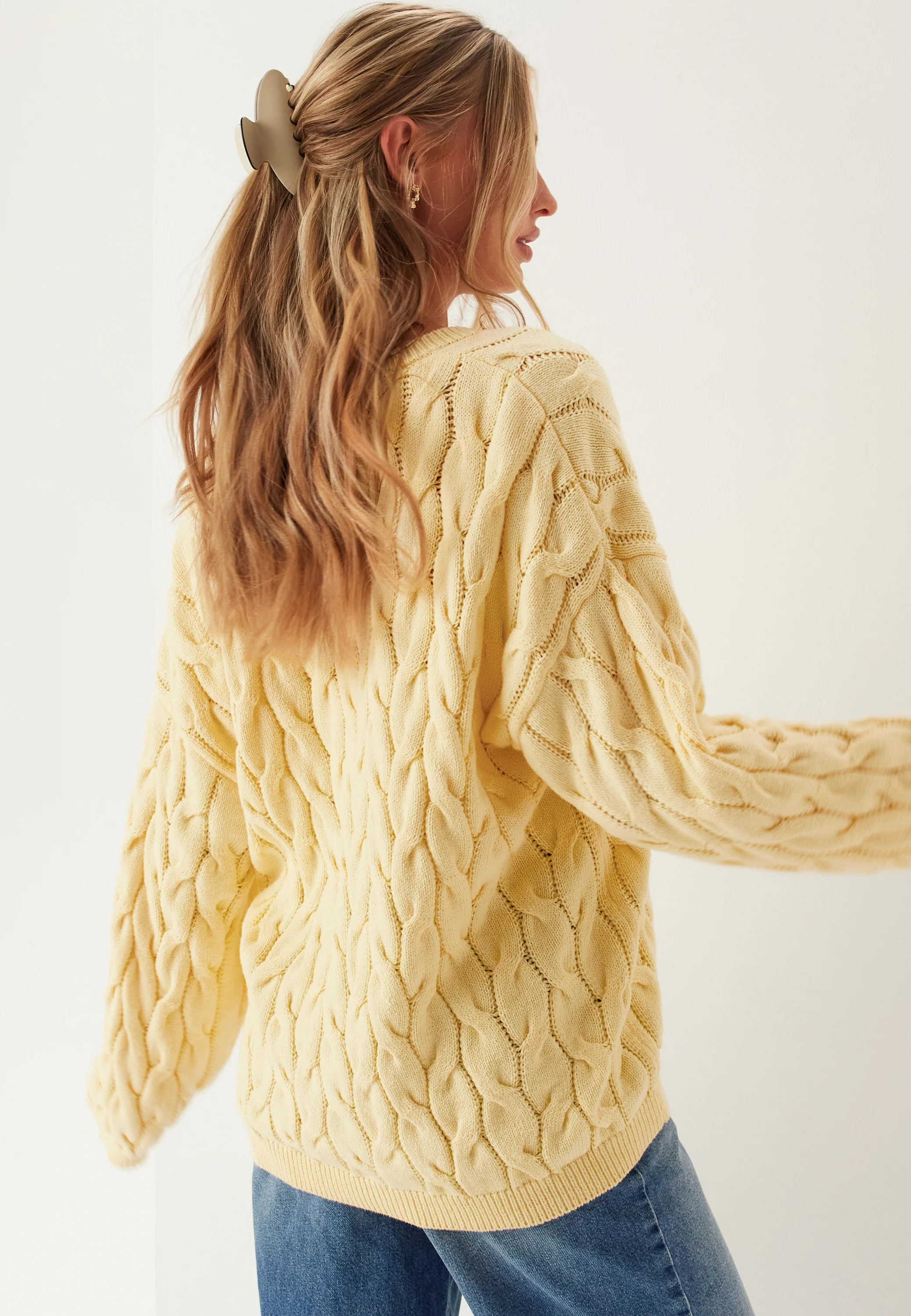 Cable Knit Cardigan - Image 2