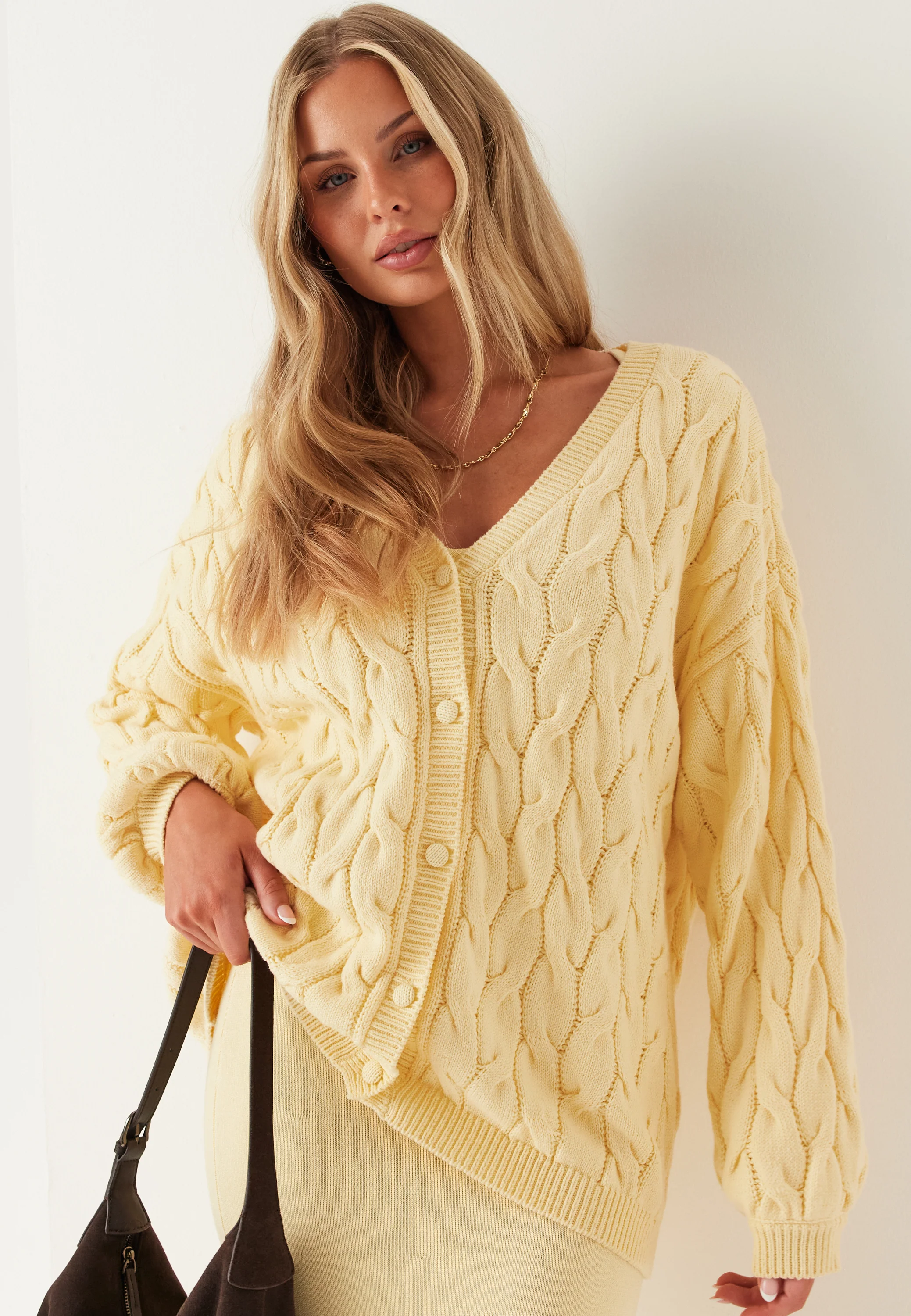 Cable Knit Cardigan - Image 3