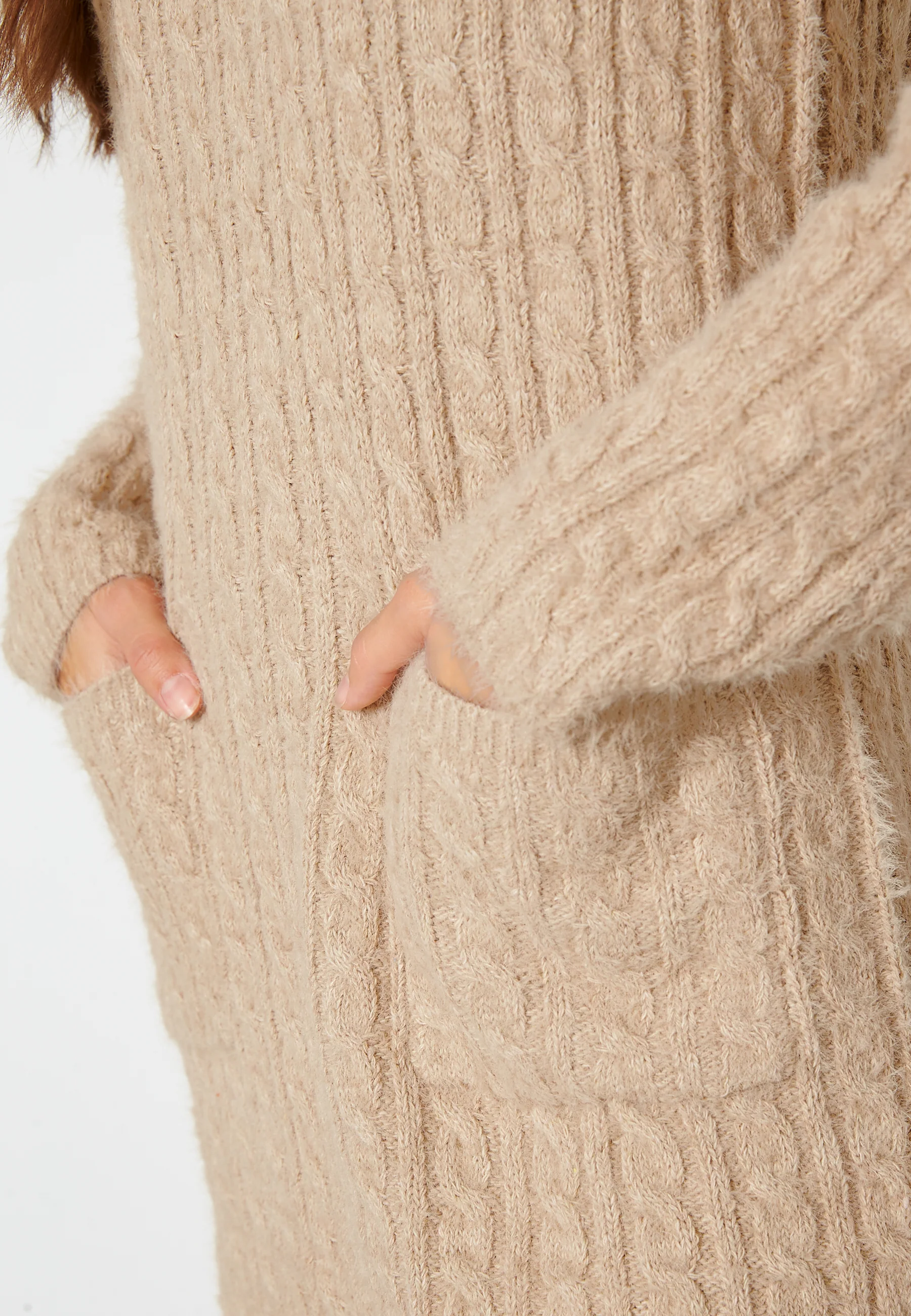 Cable Knit Pocket Dress - Image 5