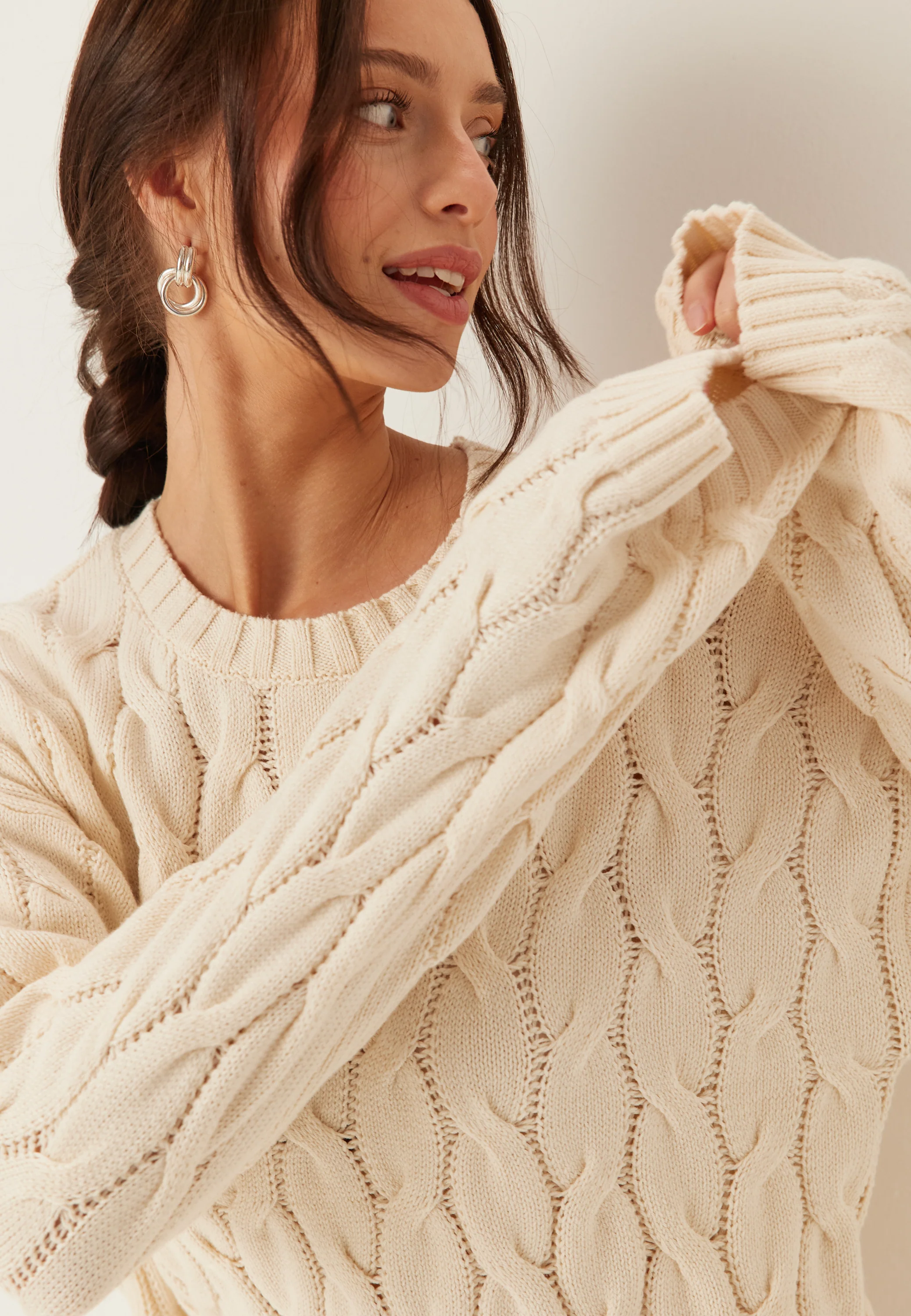 Cable Knitted Sweater - Image 8