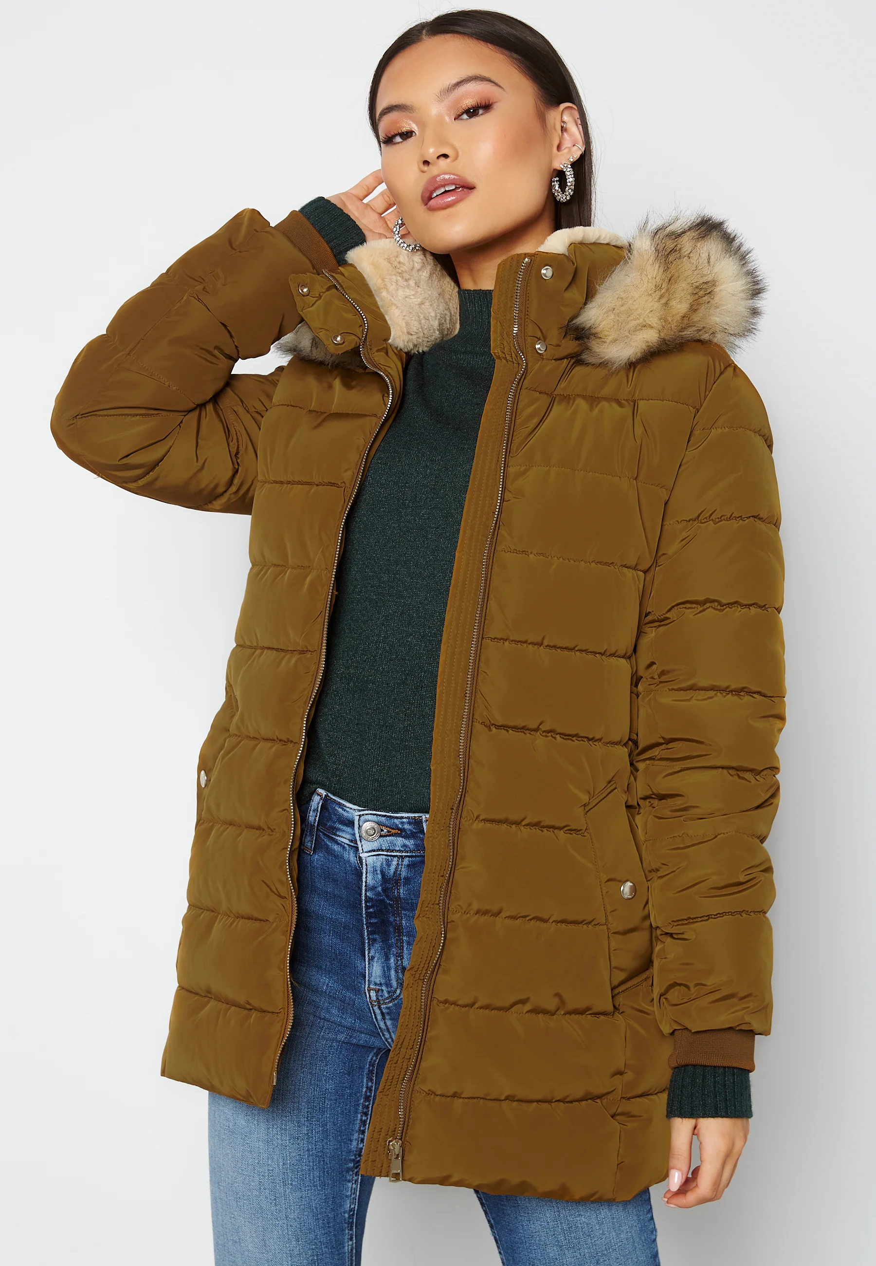 Camilla Hood Fur Coat - Image 2