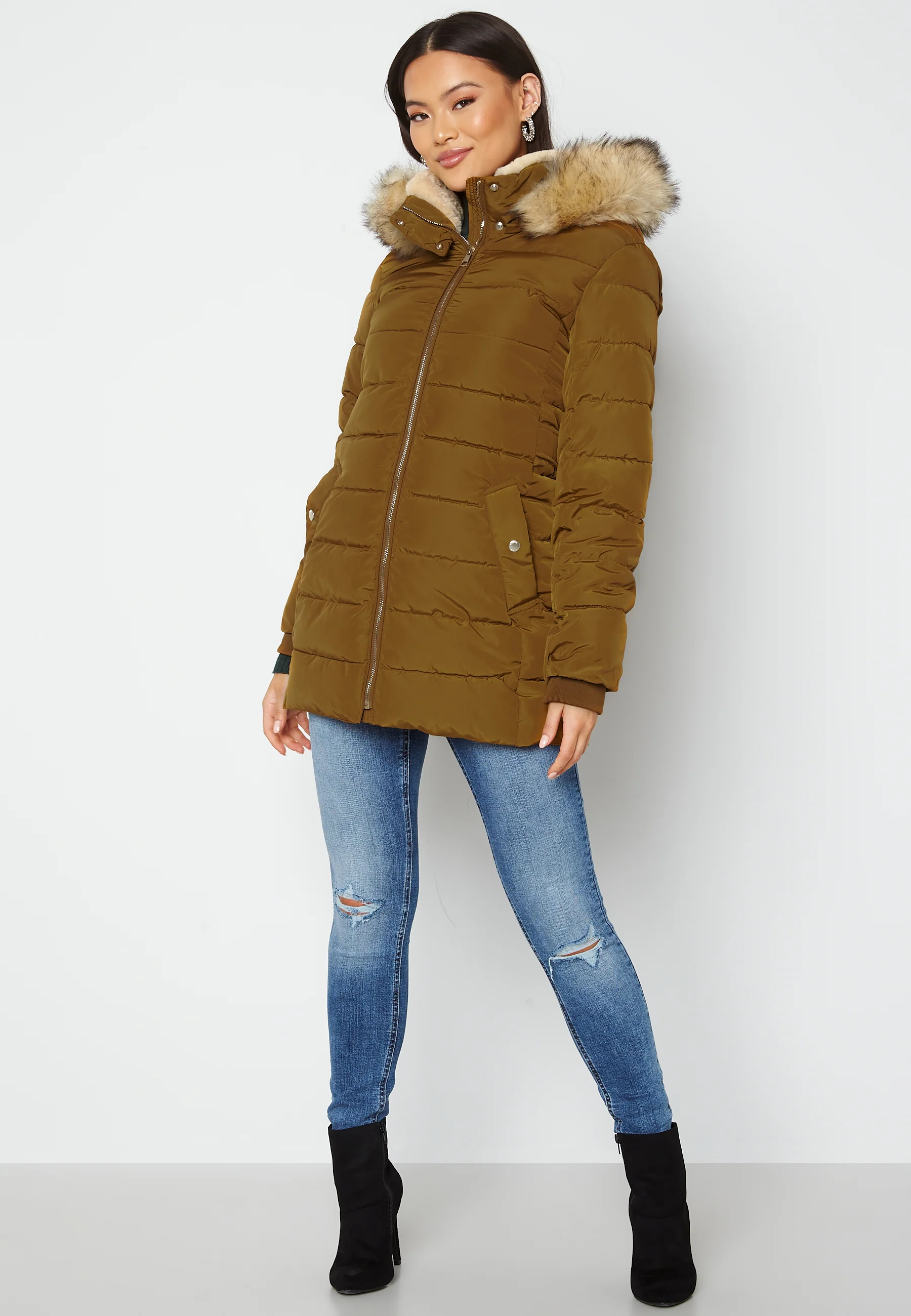 Camilla Hood Fur Coat - Image 3