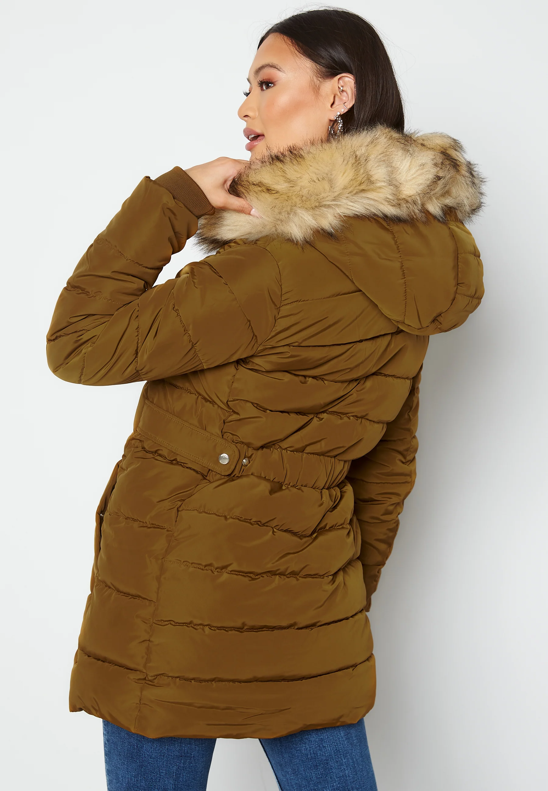 Camilla Hood Fur Coat - Image 4