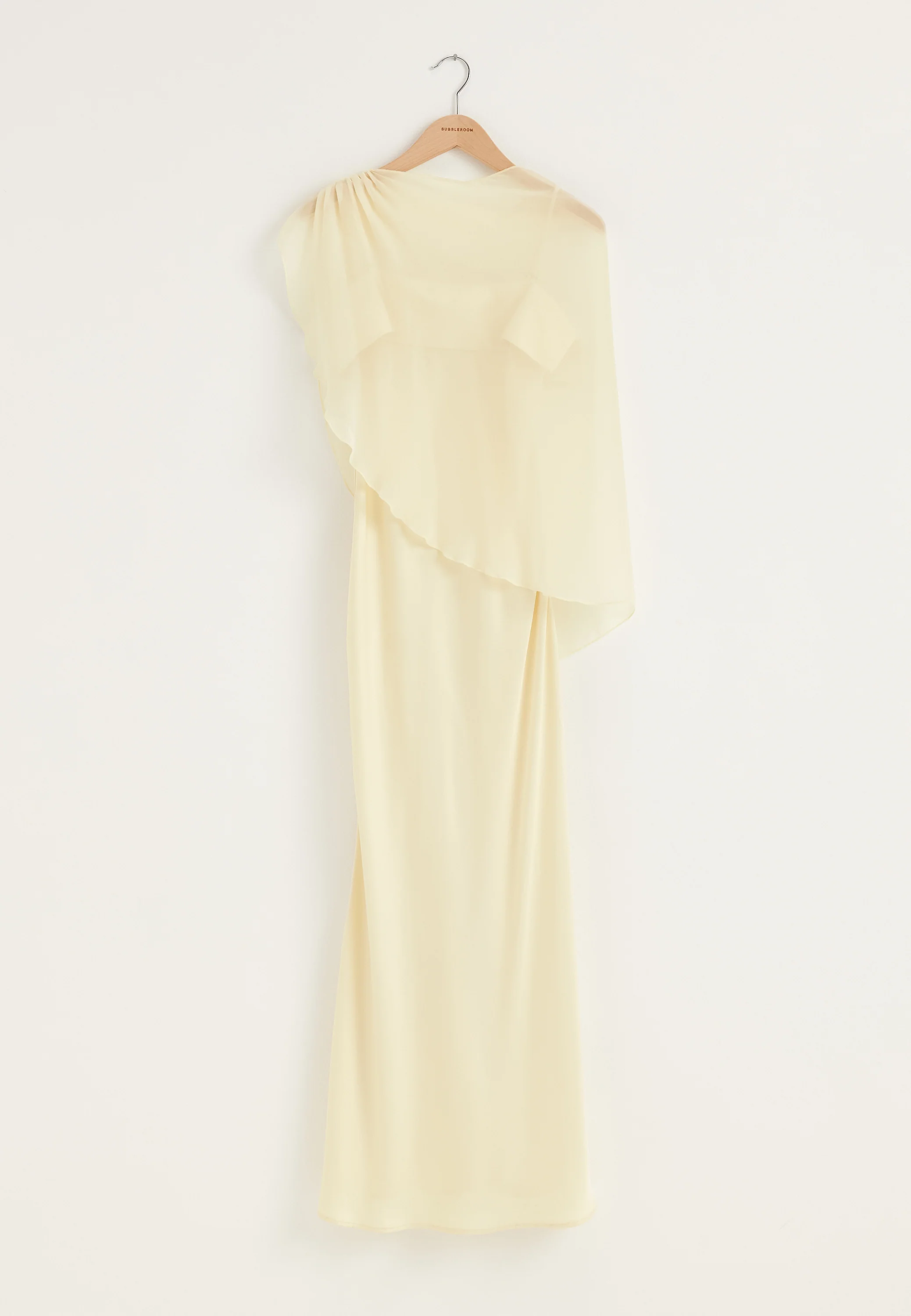Cape Satin Maxi Dress - Image 12