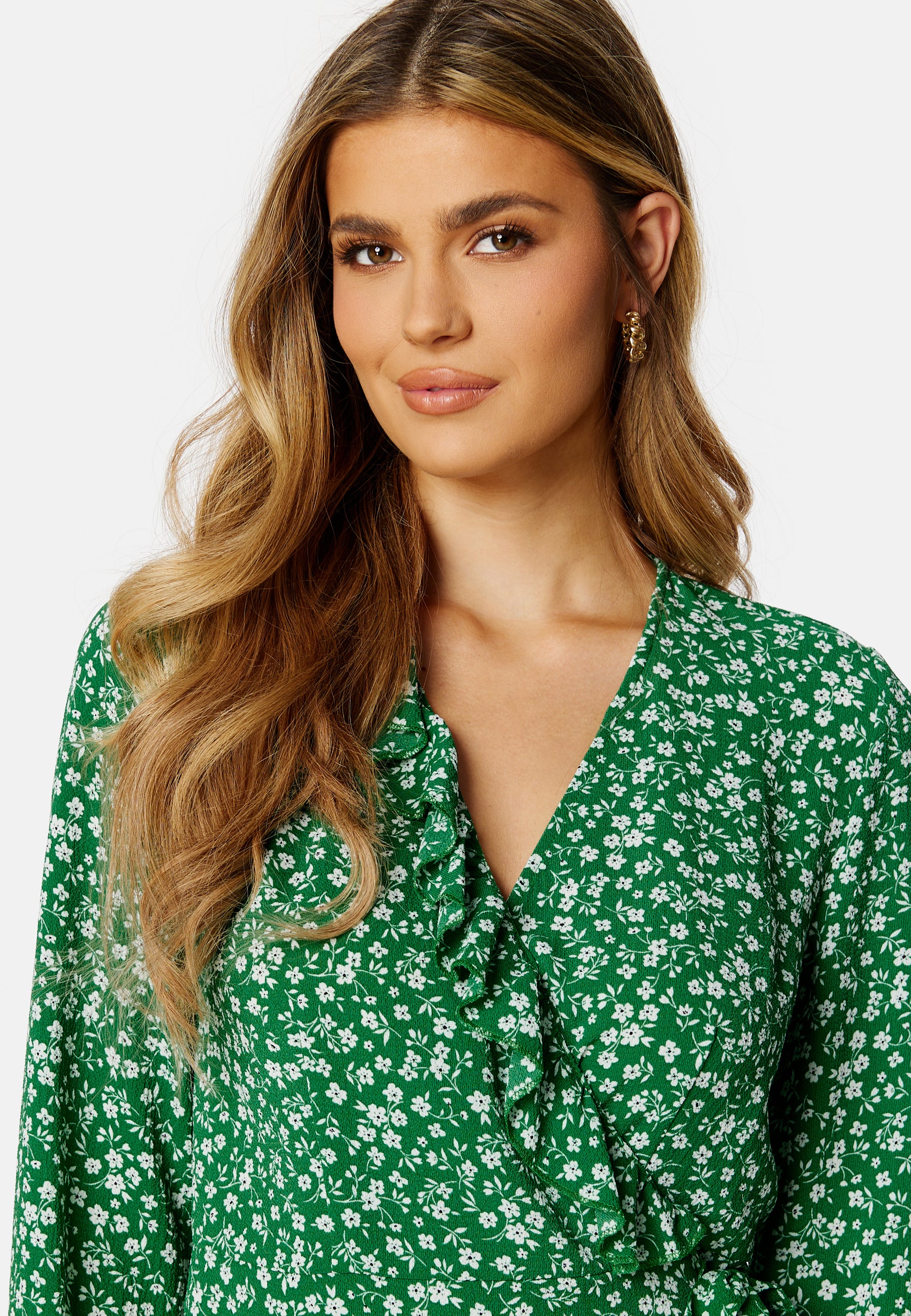 Carly L/S Wrap Dress - Image 4