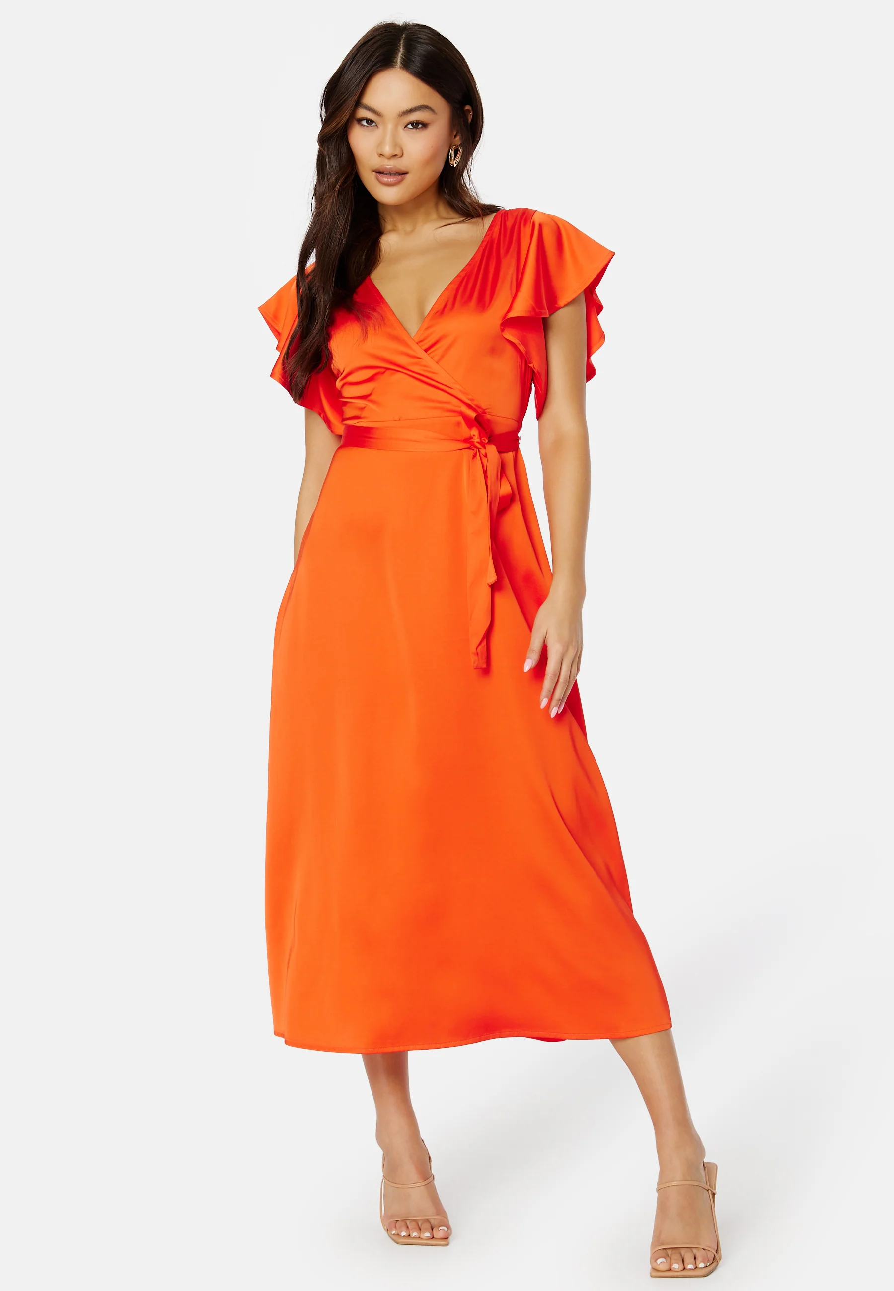 Carolina S/S V-Neck Midi Dress - Image 2