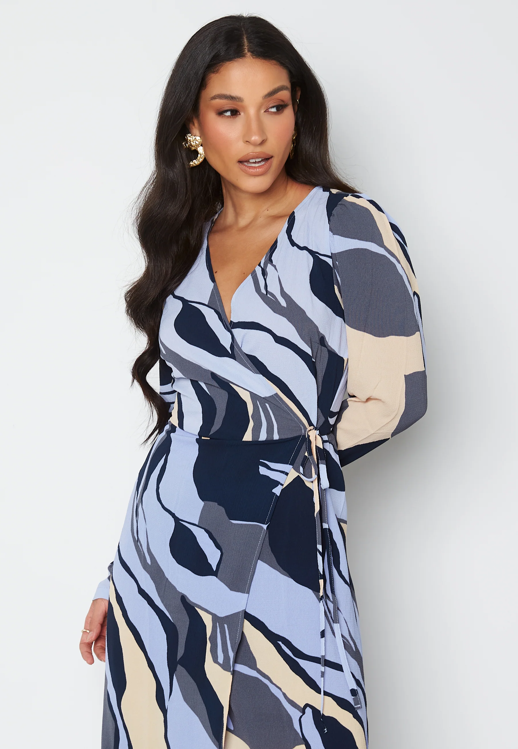 Catalina LS Wrap Dress - Image 3