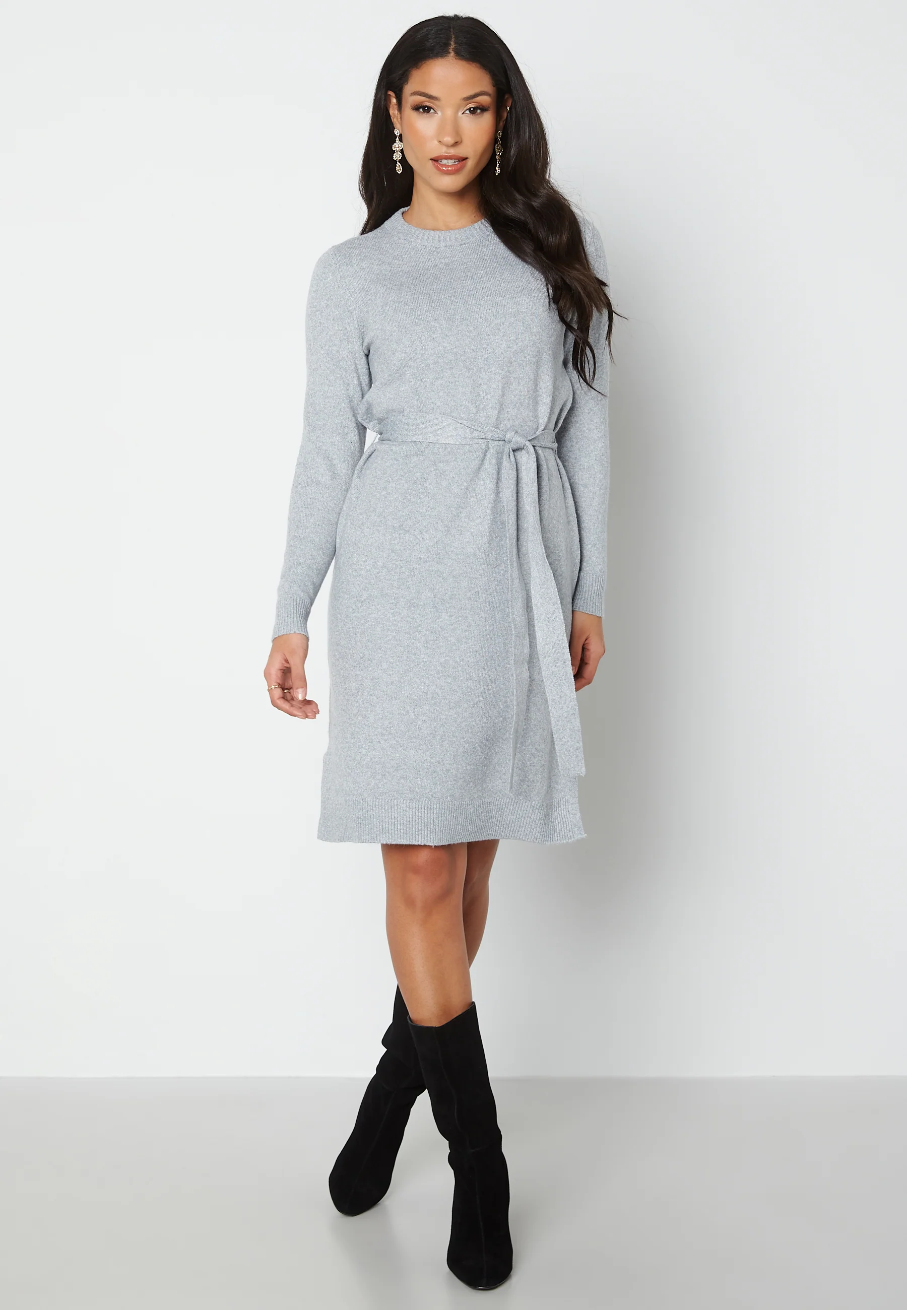 Cava LS O-Neck Knit Dress - Image 2