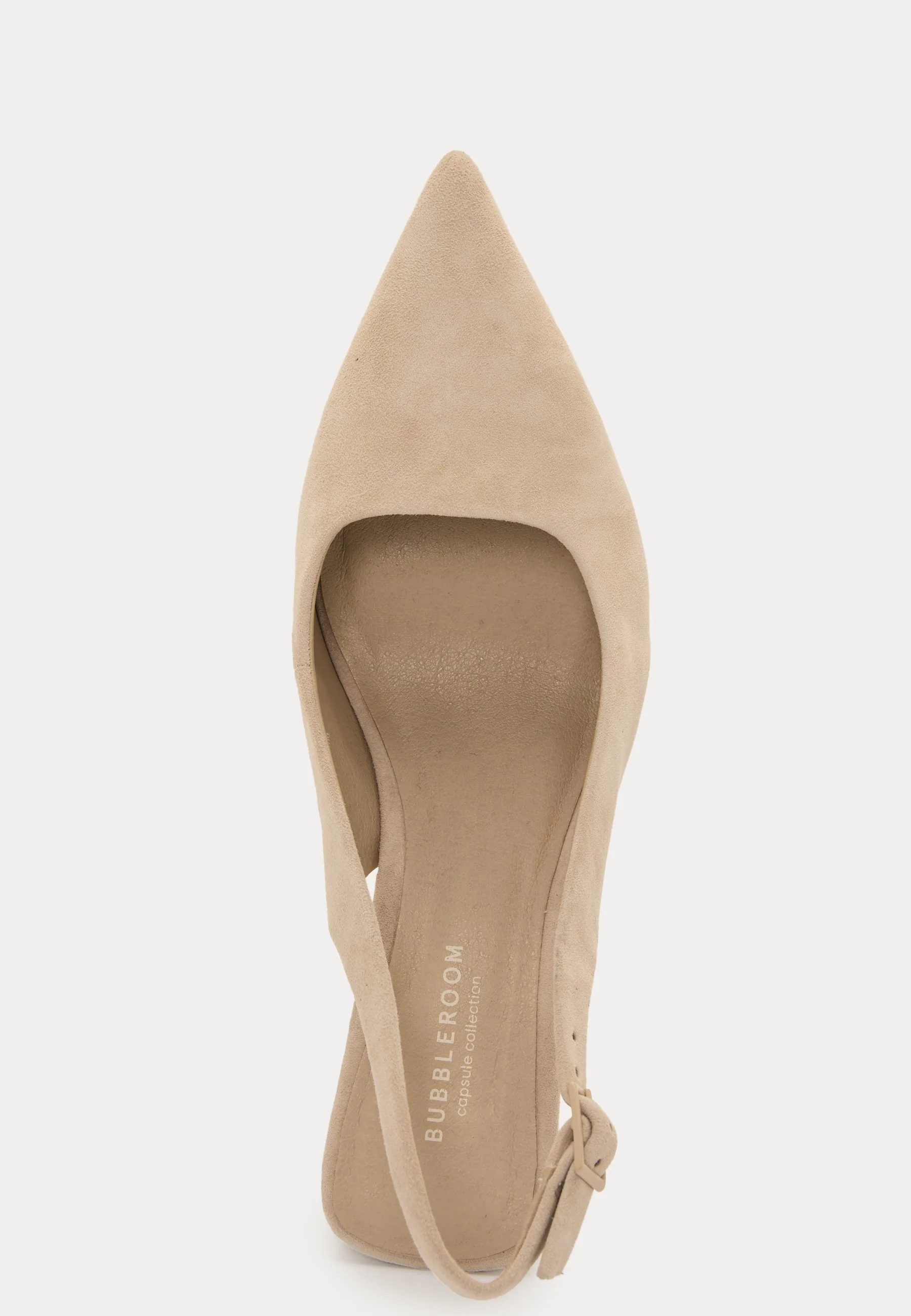 CC Heeled Suede Sling Back - Image 5