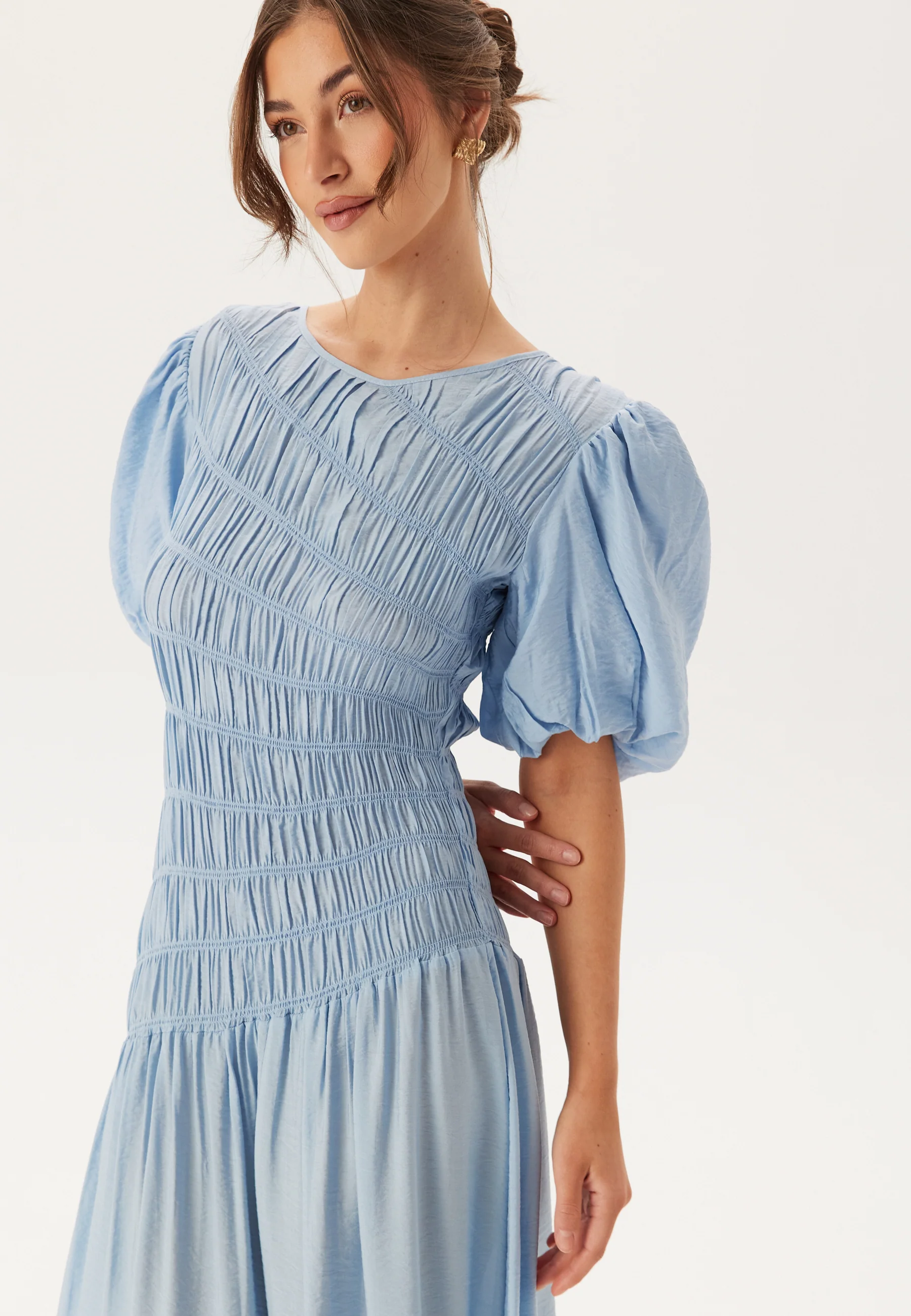 CC Puff Sleeve Smock Dress - Image 6