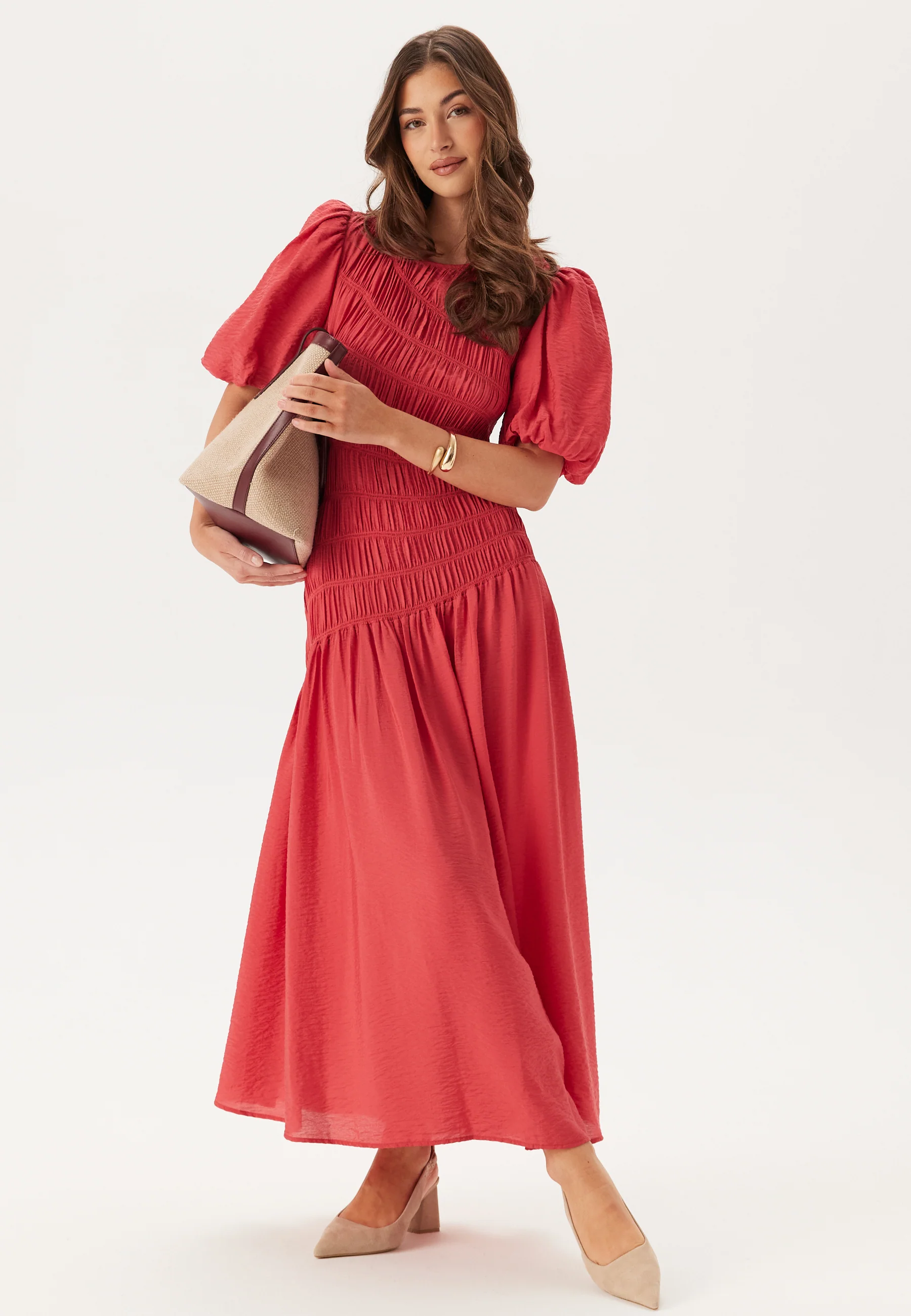 CC Puff Sleeve Smock Dress - Image 4