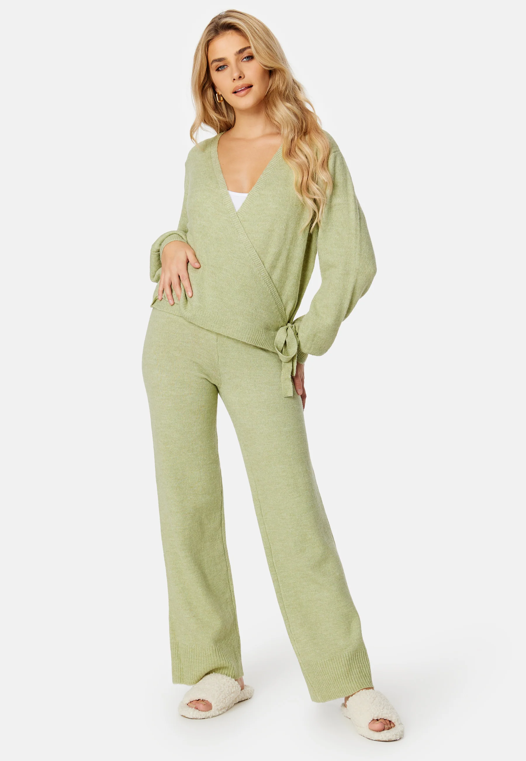 Celic HW Wide Knit Pants - Image 5