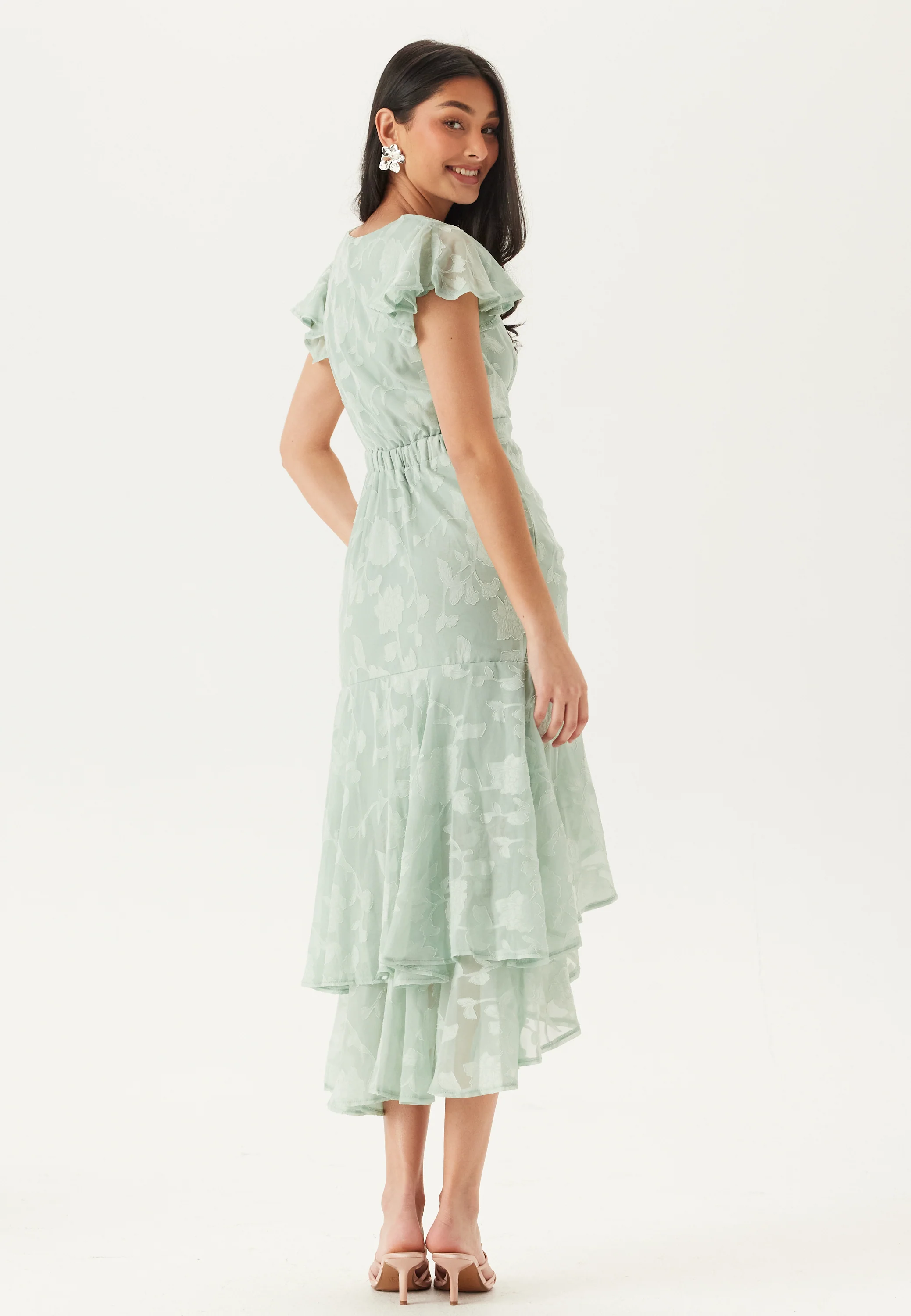 Chiffon Flutter High Low Dress - Image 5