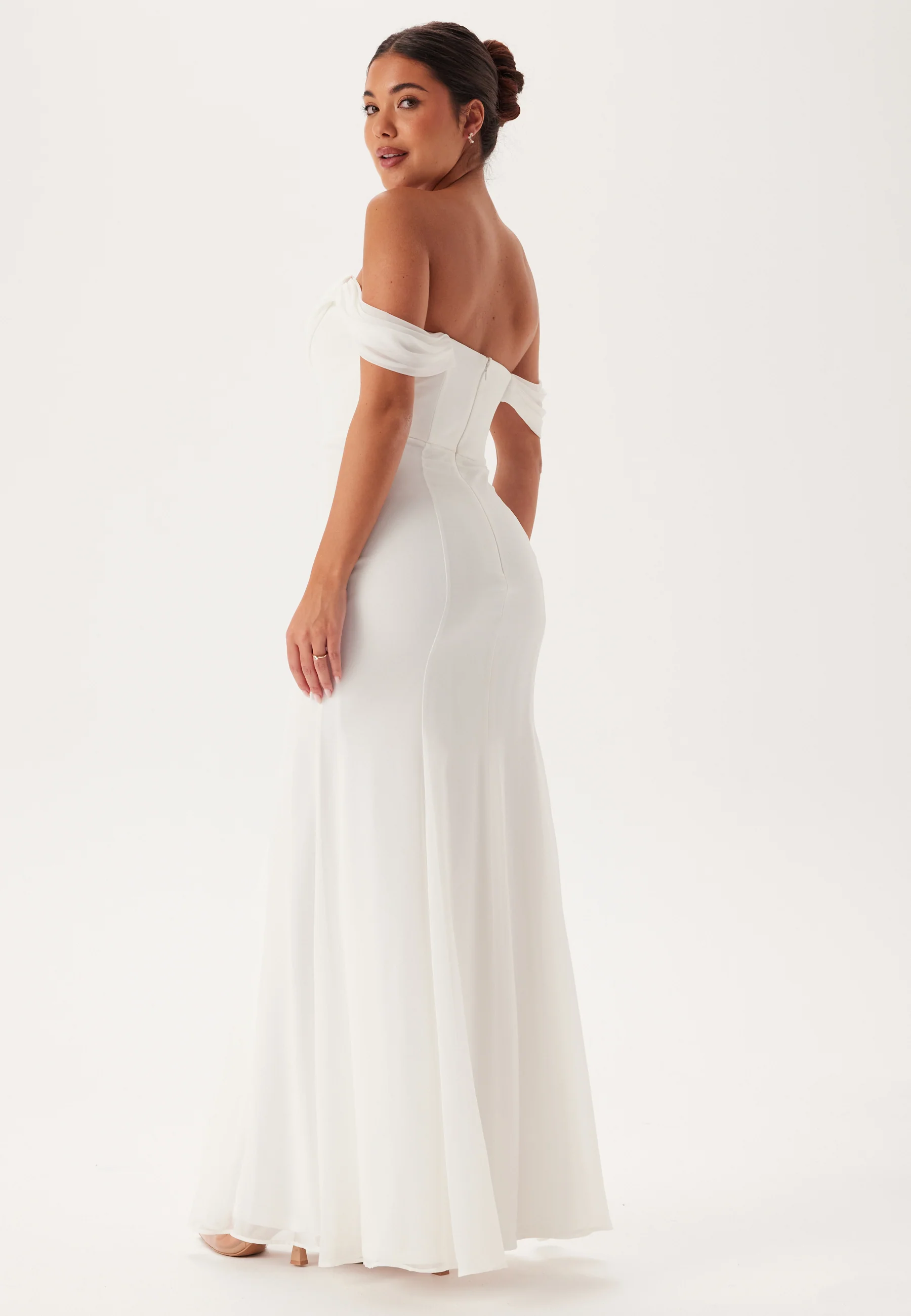 Chiffon Off Shoulder Maxi Dres - Image 2