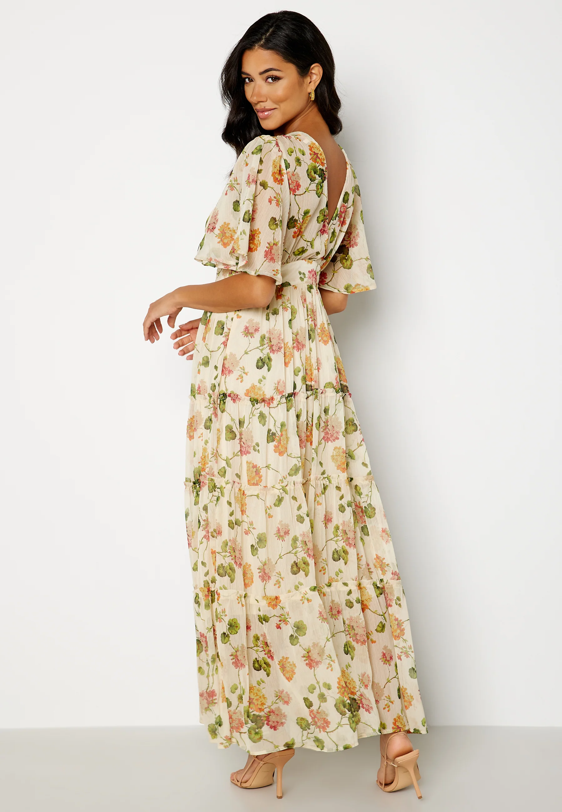 Chiffon Open Back Dress - Image 2