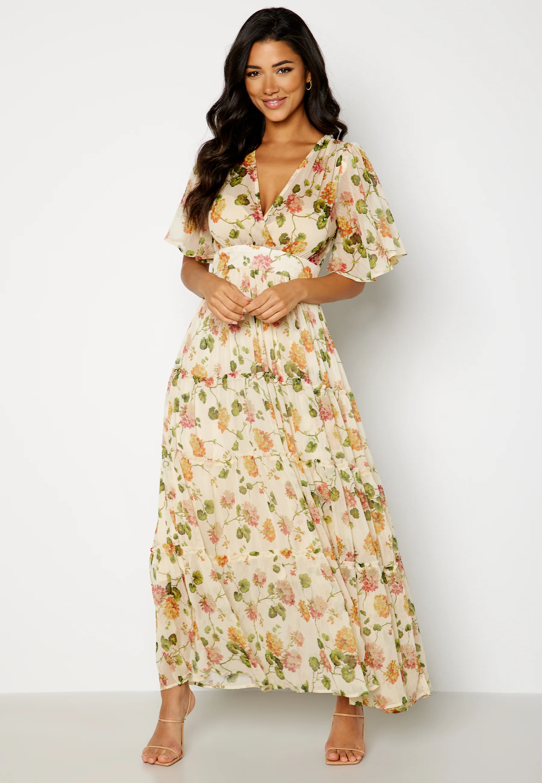 Chiffon Open Back Dress - Image 5