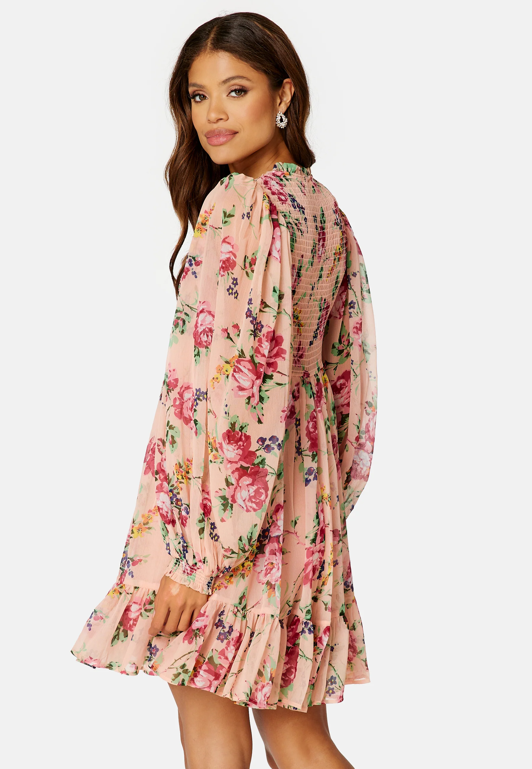 Chiffon V-Neck Dress - Image 3