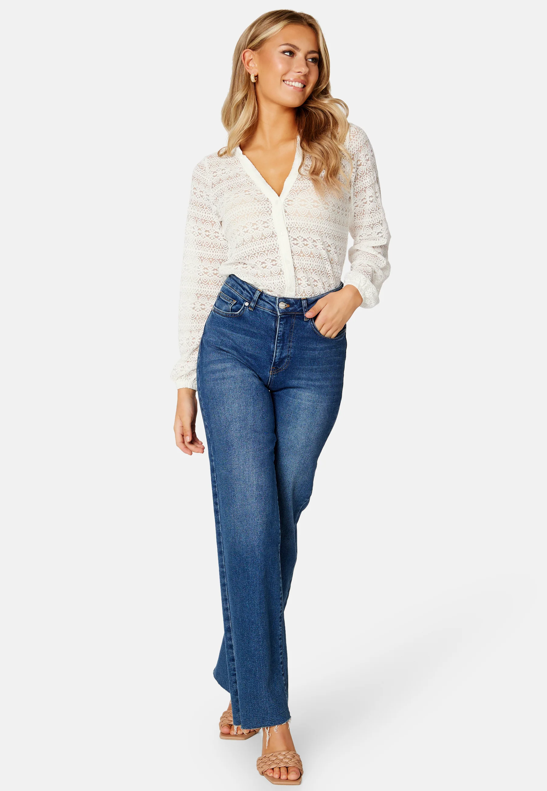 Chikka Lace V-Neck L/S Shirt - Image 2
