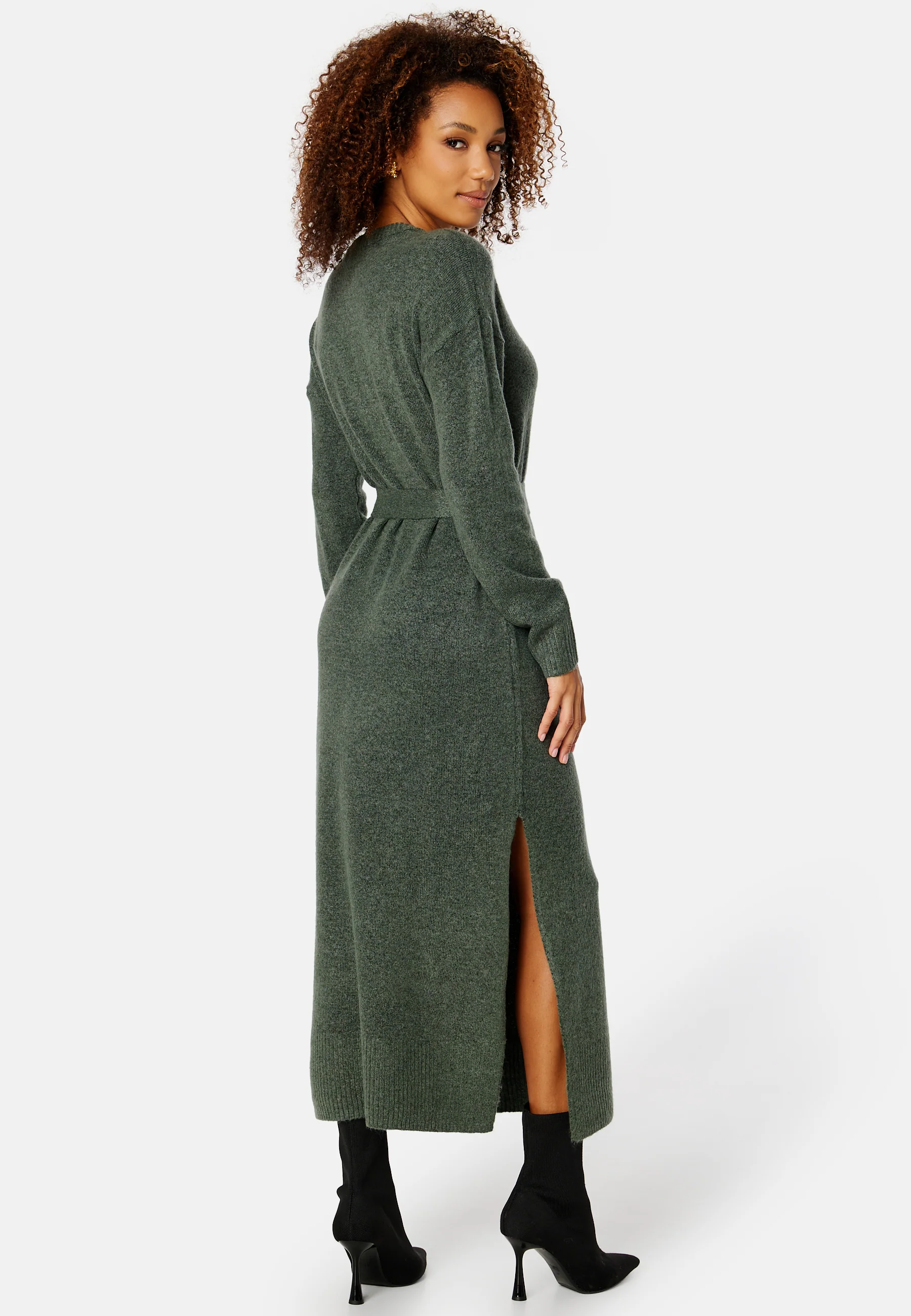 Cilia L/S Long Knit Dress - Image 2