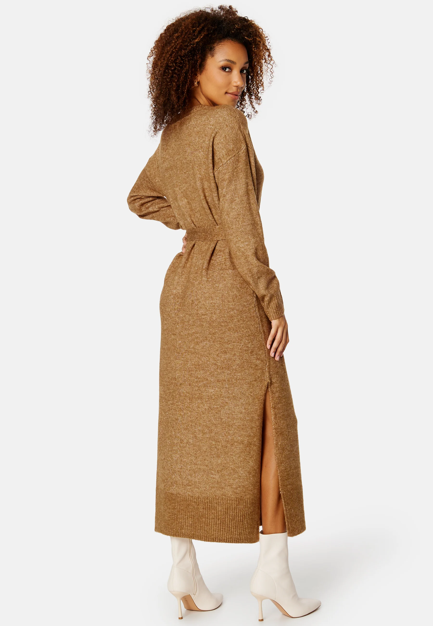 Cilia L/S Long Knit Dress - Image 2