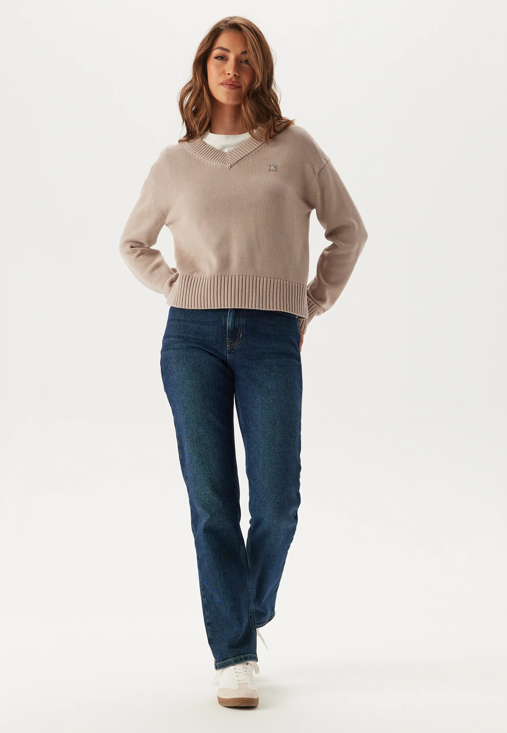 Ck Embro Badge V-neck Sweater - Image 3