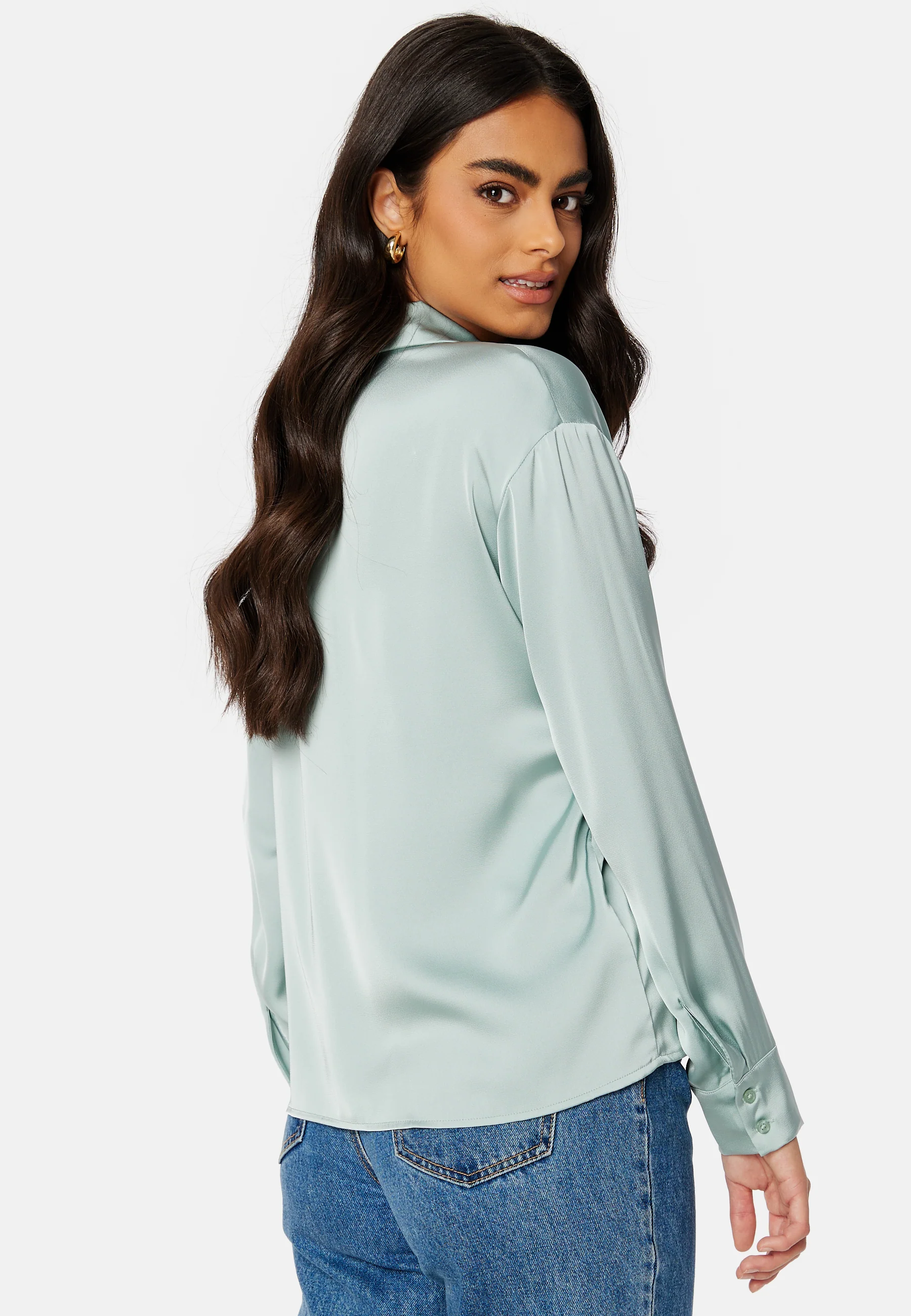 Clair L/S Sateen Shirt - Image 3