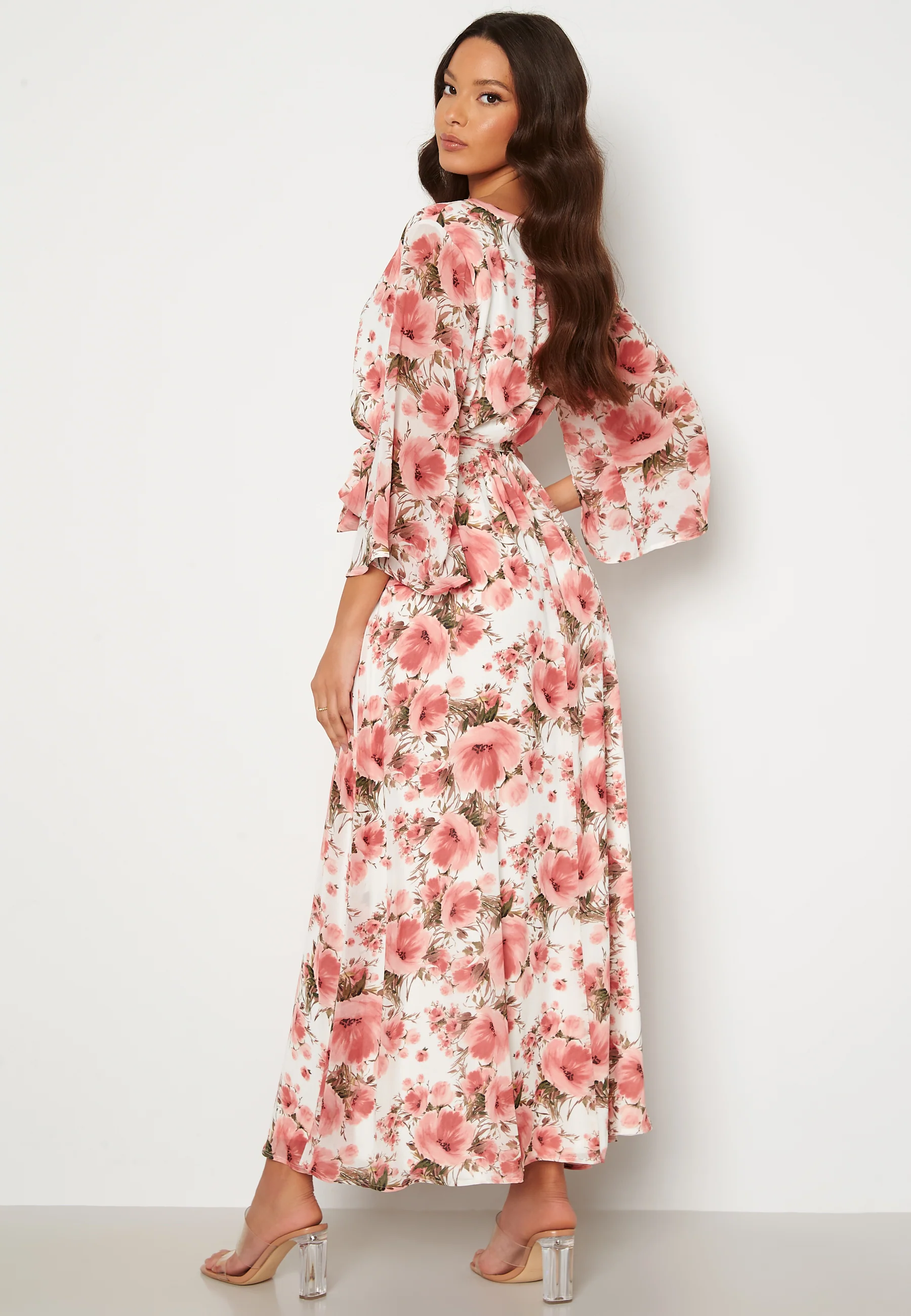 Clarette V-Neck 3/4 Ankle Dress - Image 2