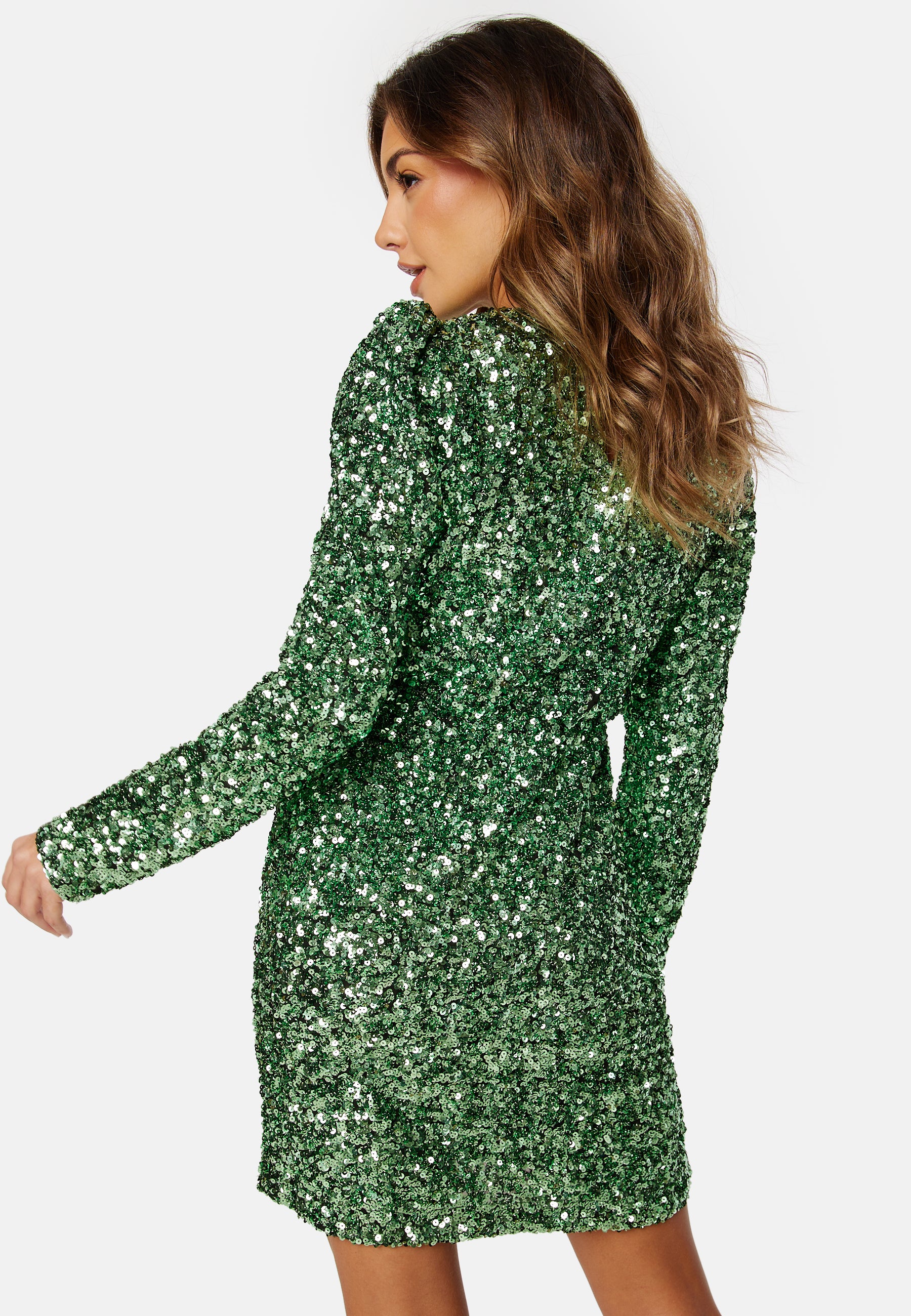 Colyn LS Short Sequins Dress - Image 2