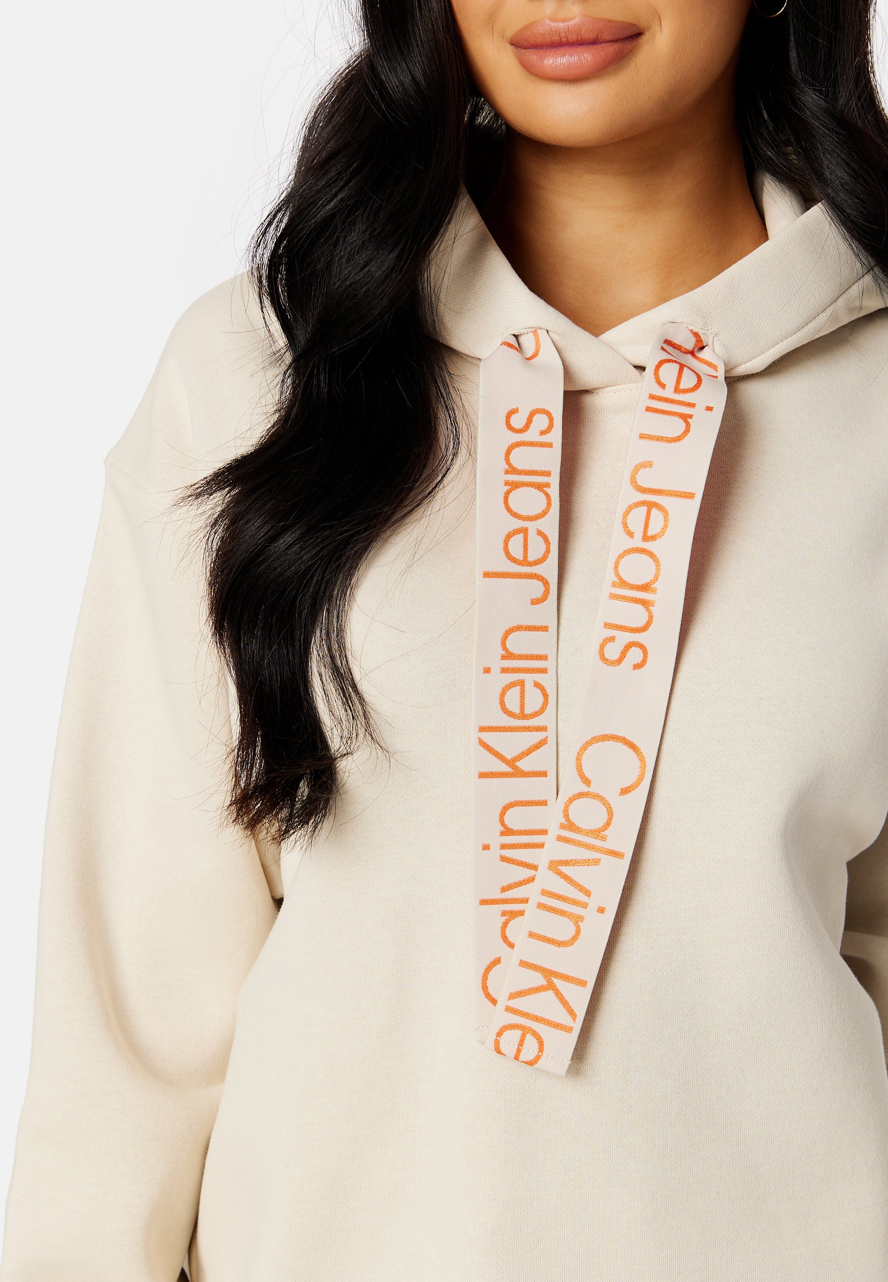 Contrast Drawcords Hoodie - Image 4