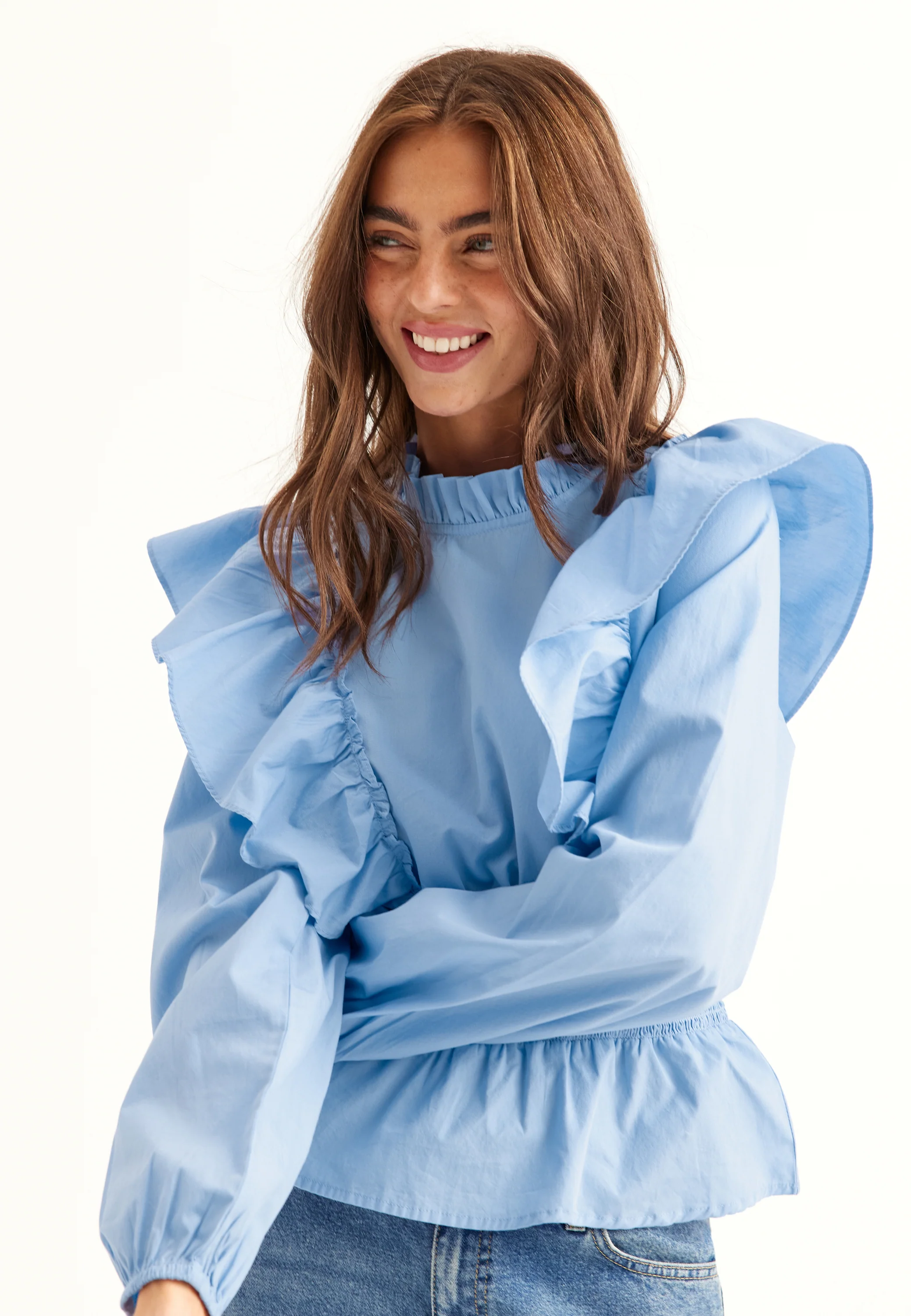 Cotton Frill Blouse