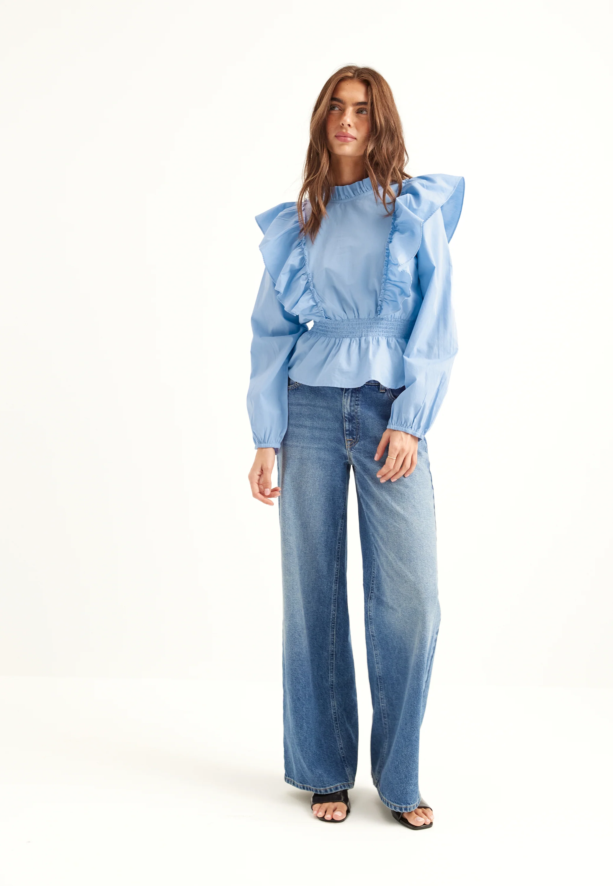 Cotton Frill Blouse - Image 3