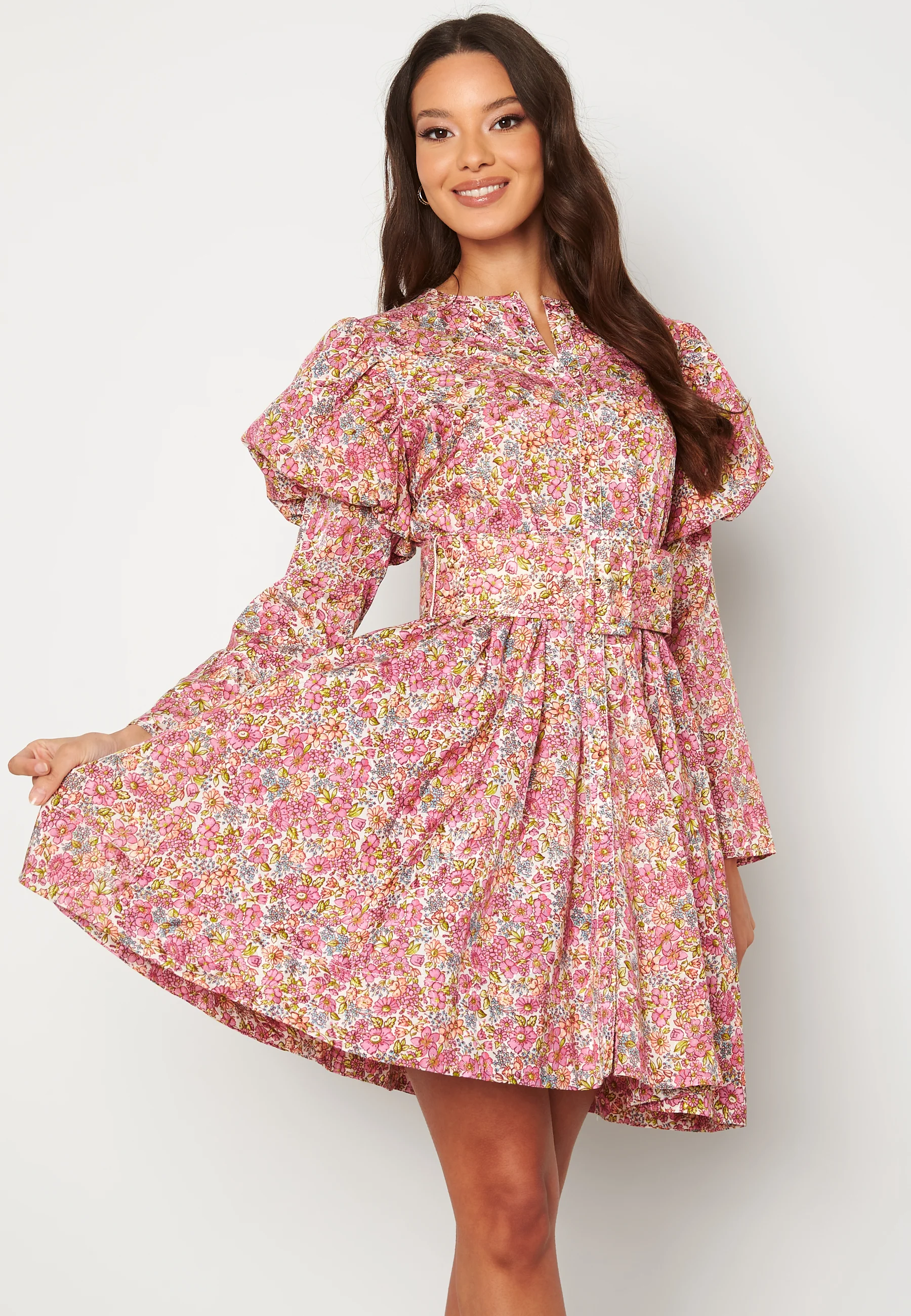 Cotton Jacquard Mini Dress