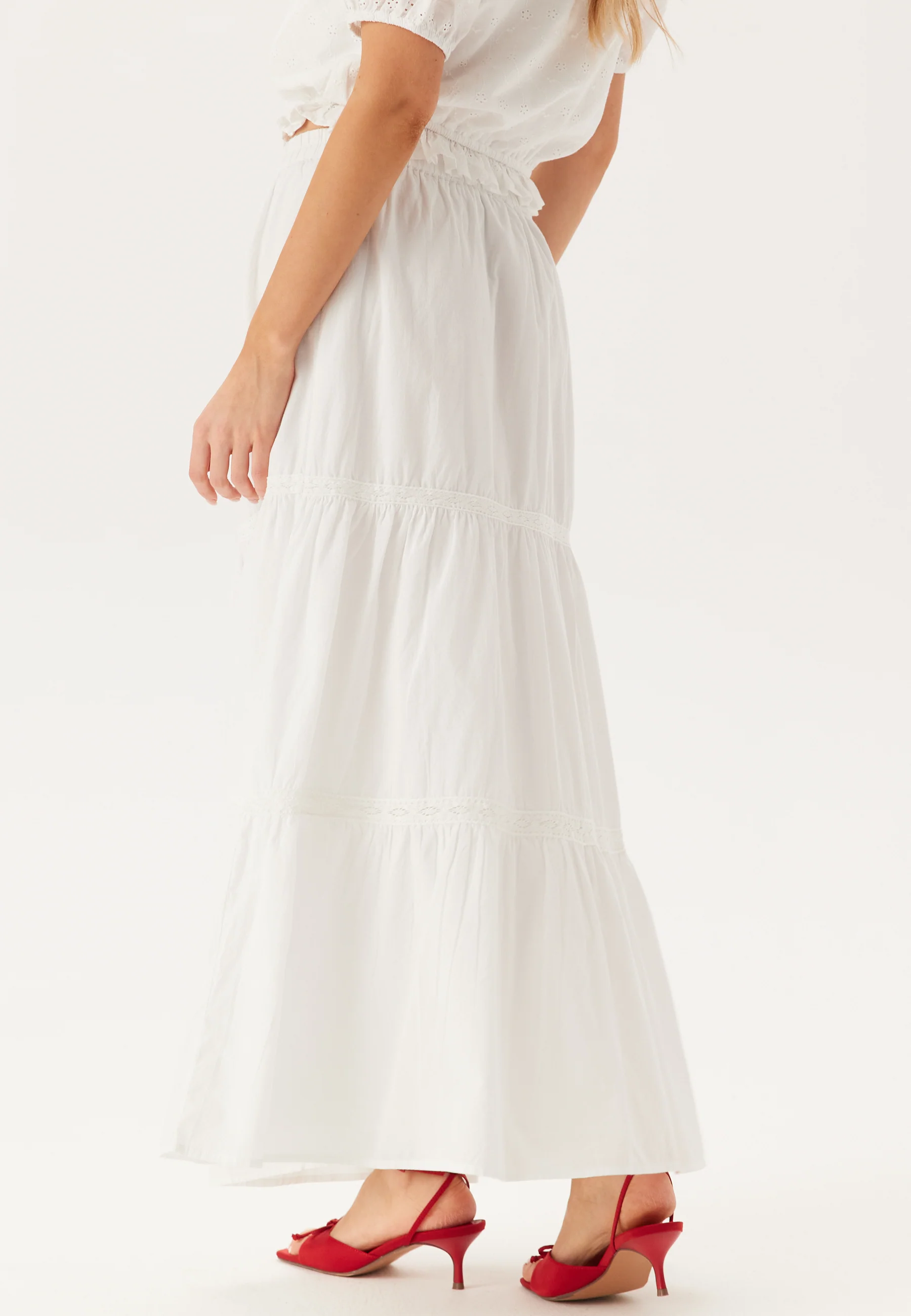 Cotton Lace Maxi Skirt - Image 4