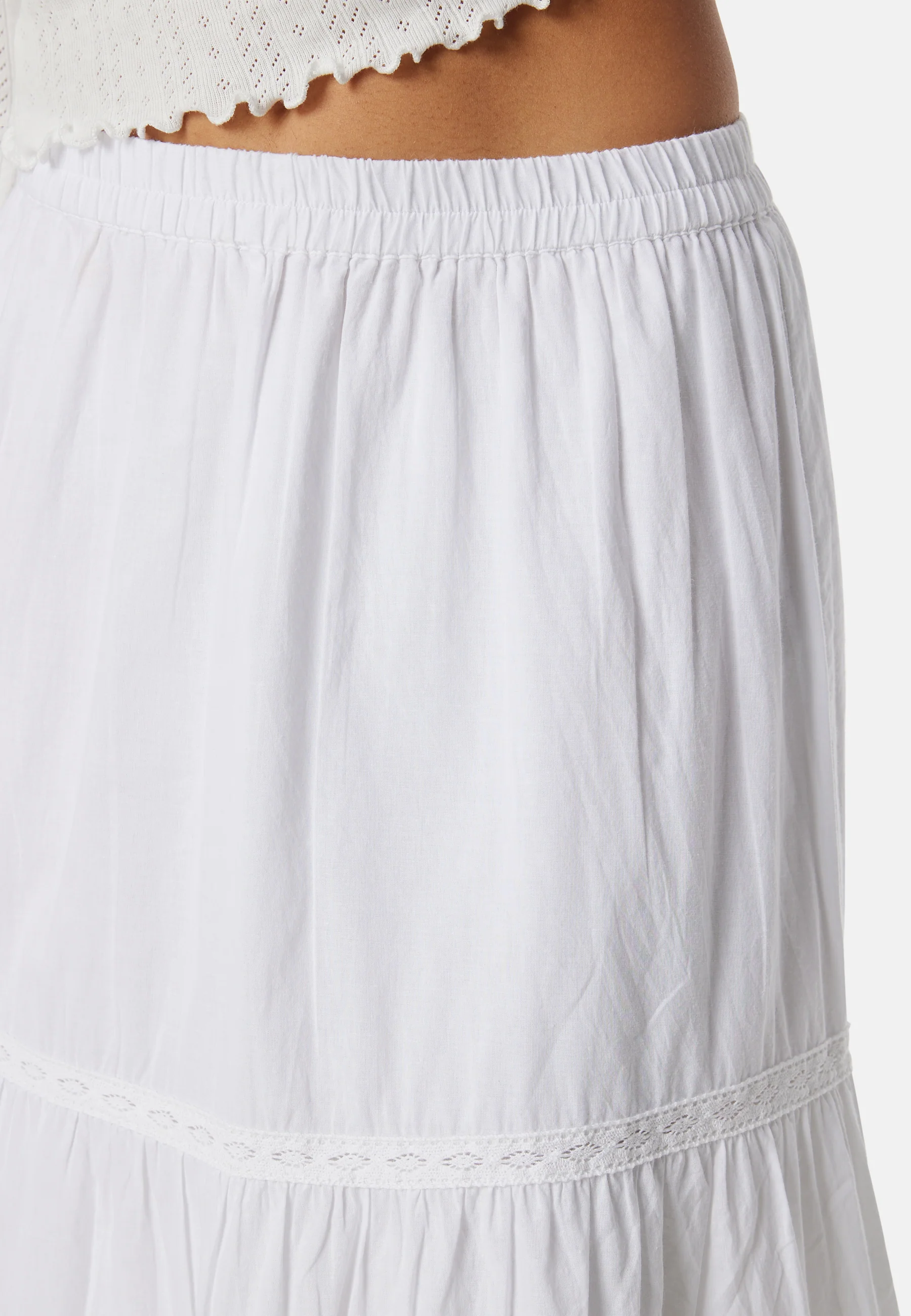Cotton Maxi Flounce Skirt - Image 4