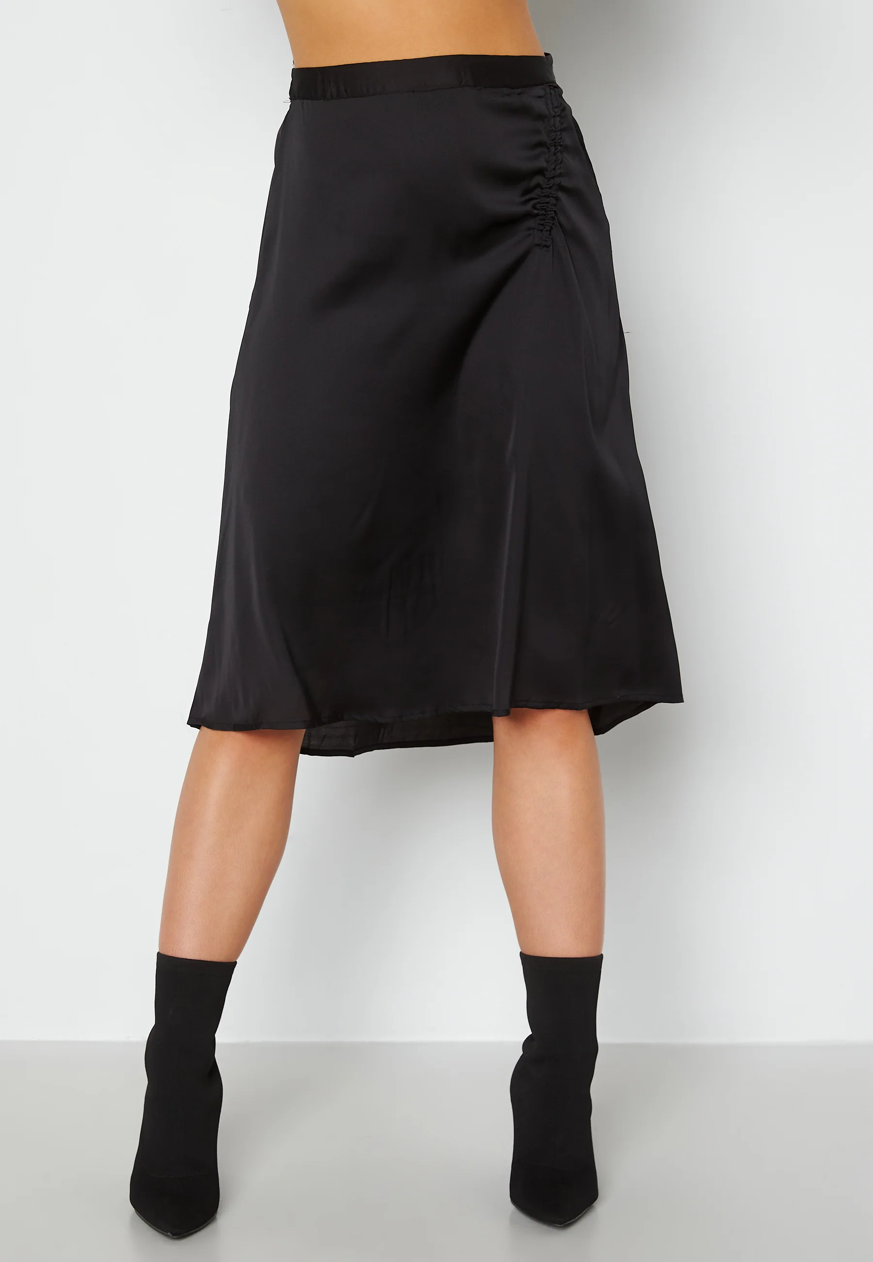 Cristy H/W Rouching Slit Skirt - Image 2